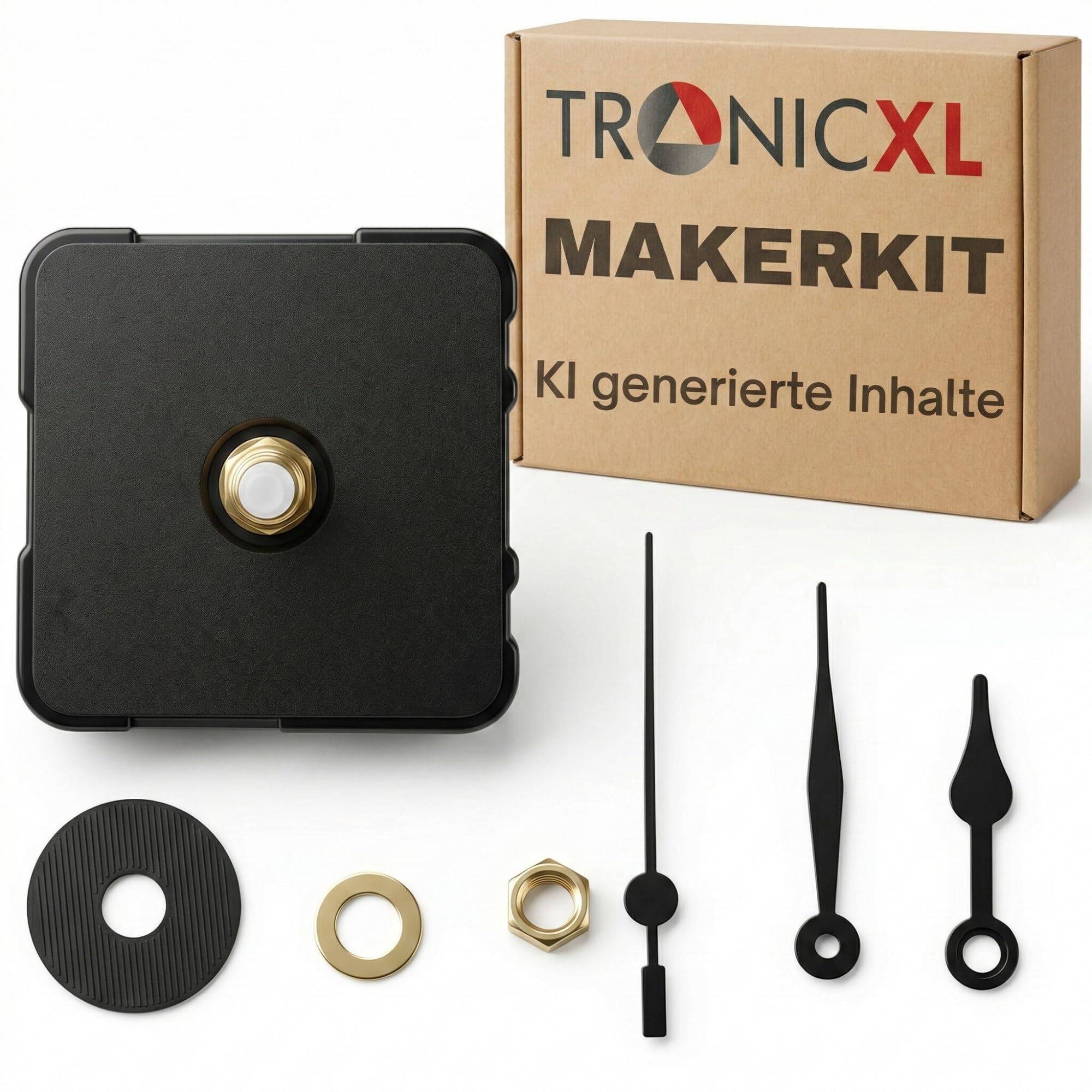 1x MakerKit Uhr KIT MH011 passend für Bambulab Bambu Lab 3D-Drucker I Erstelle eine Wanduhr Tischuhr