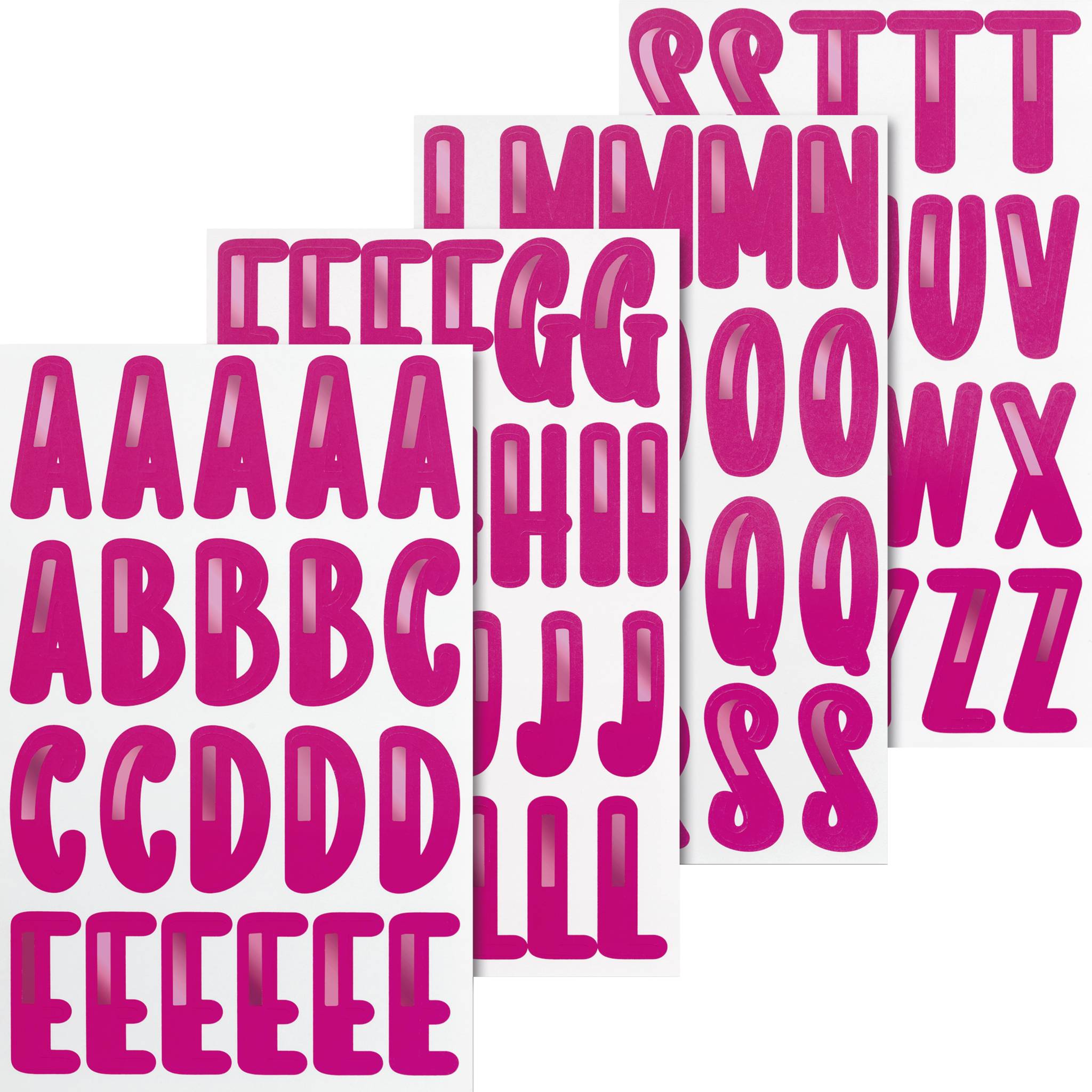 6X Heyda 203780826 Sticker Alphabet pink
