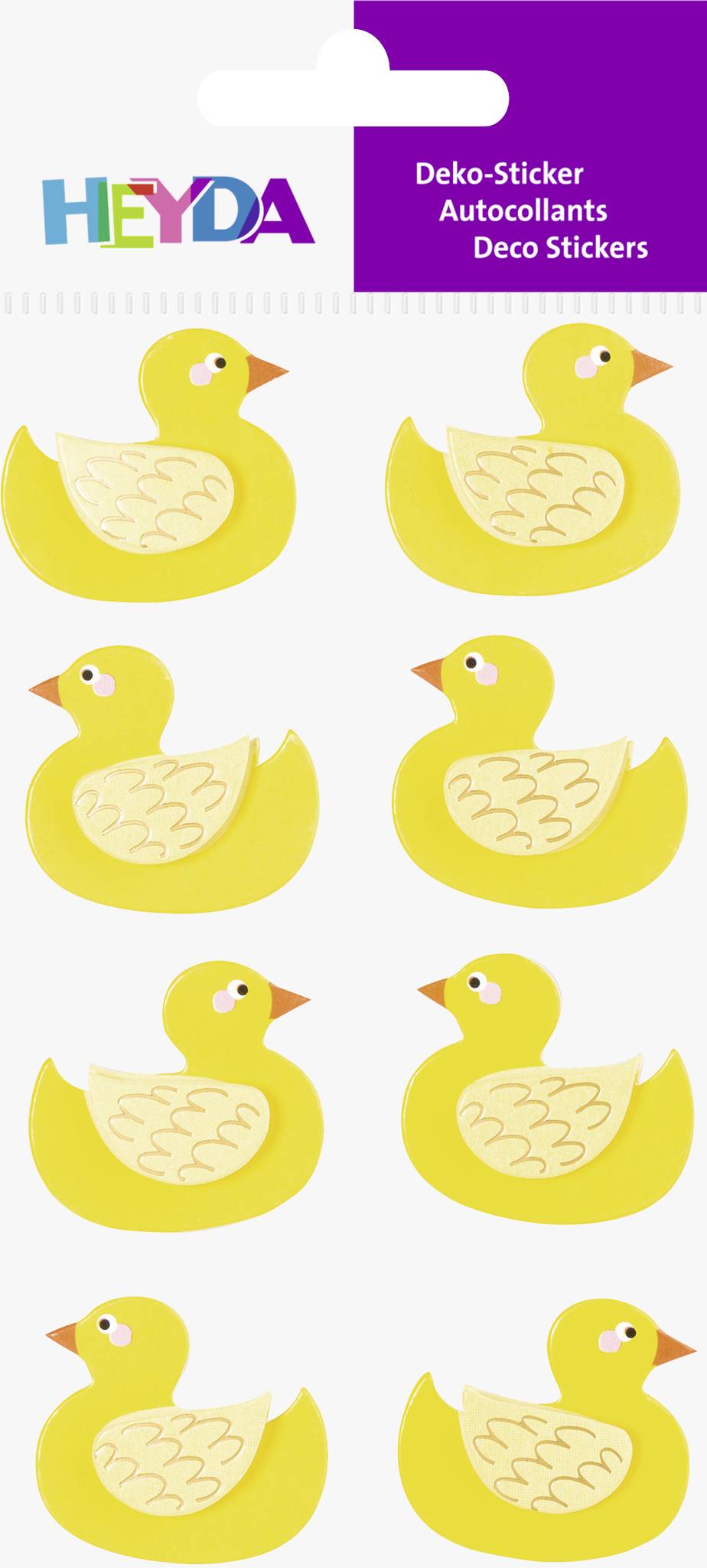 6X Heyda 203780734 Sticker Mix Enten