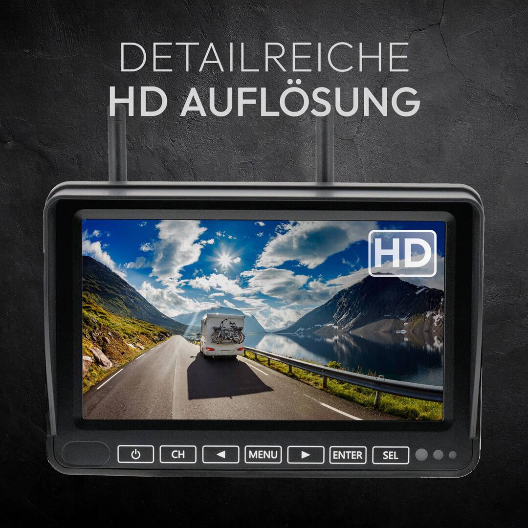 VSG24 7" FUNK-Set ELEMENT HD mit AKKU Magnet Kamera und Aufbewahrungstasche RVS-24971