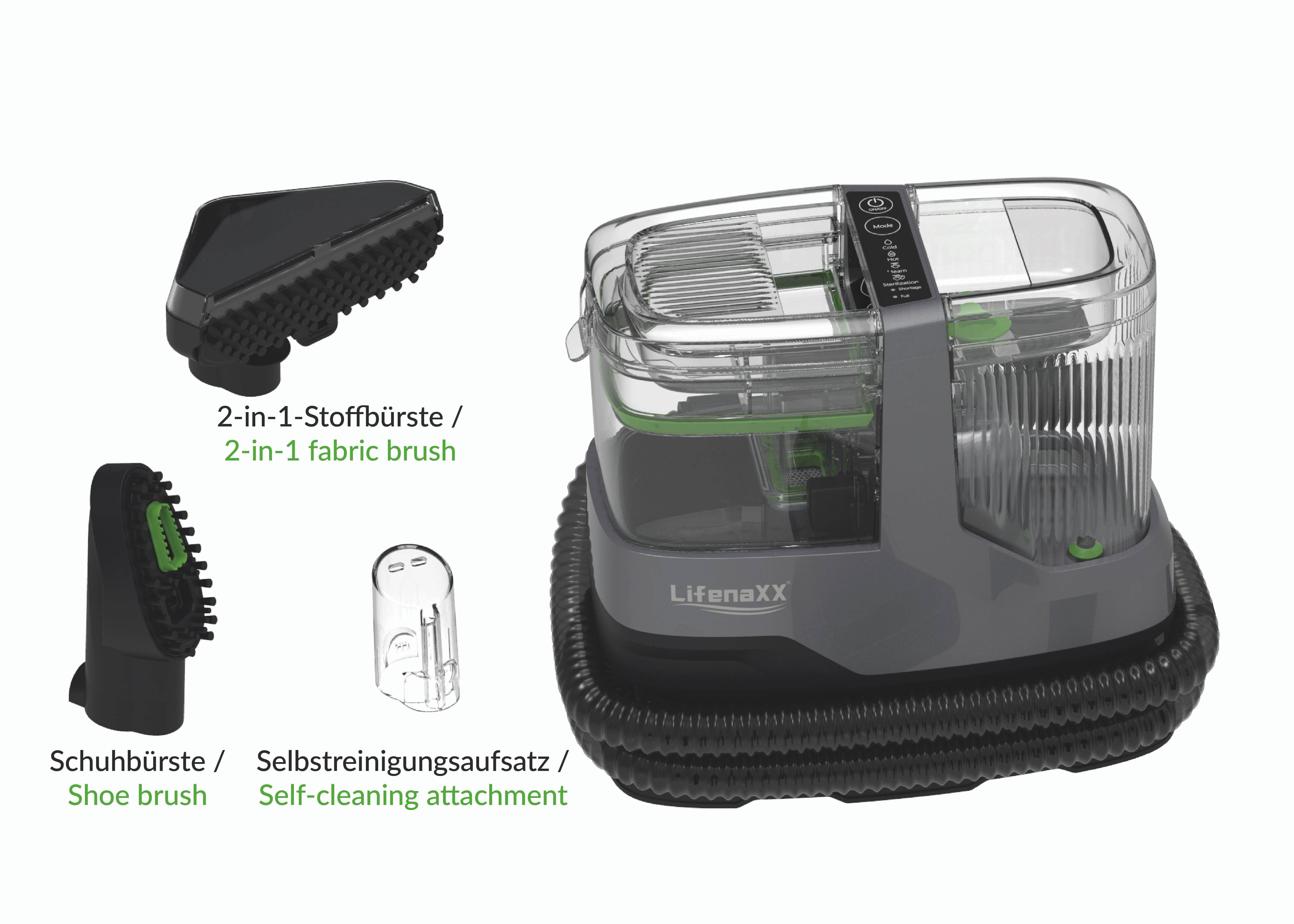 LIFENAXX Textildampfreiniger PRO LX-069, 1800 W