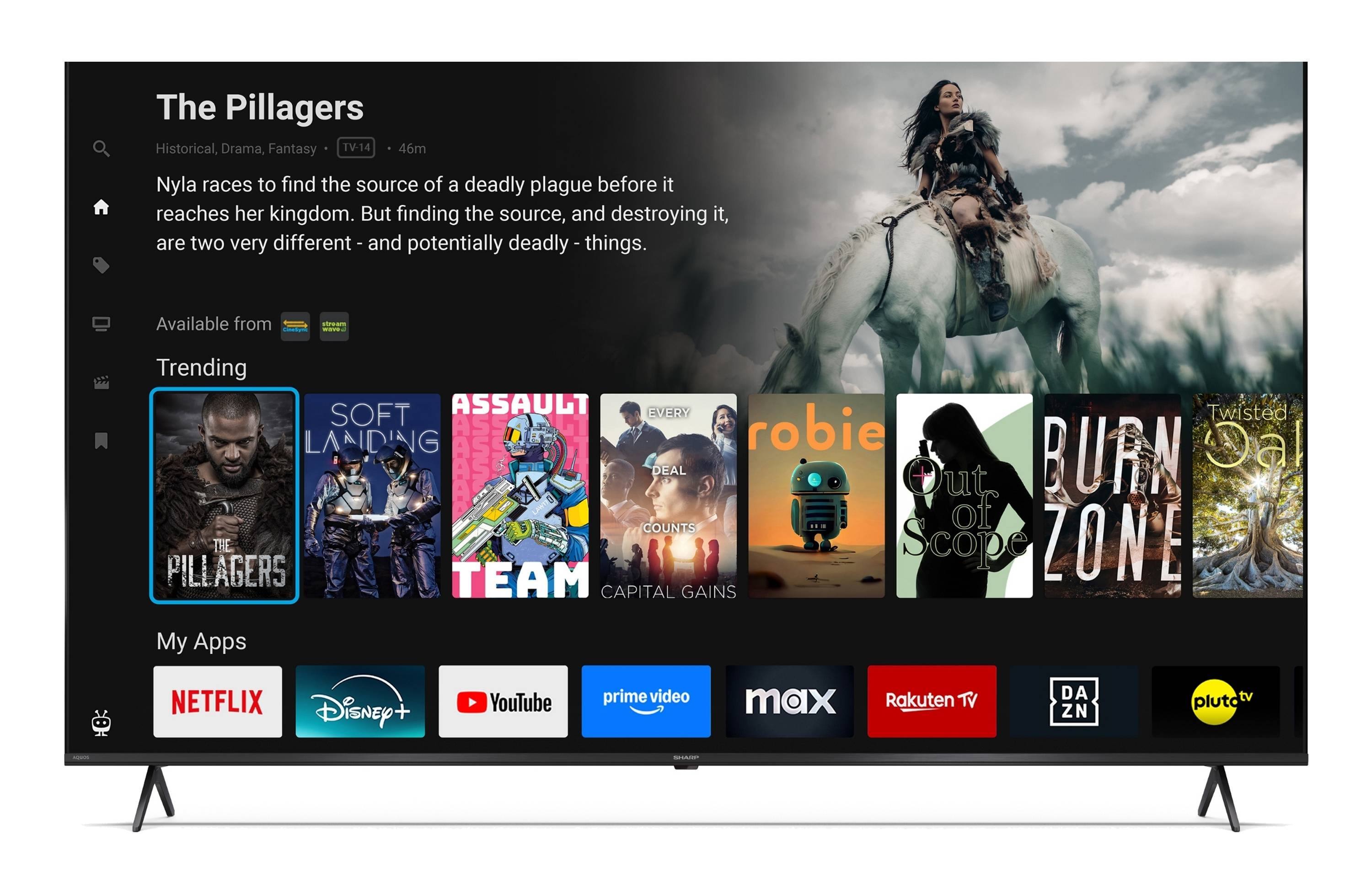 Sharp 65HM5745E QLED Fernseher 65 Zoll Smart TV by TiVo 4K UHD Fernseher mit HDR Dolby Vision (2026)