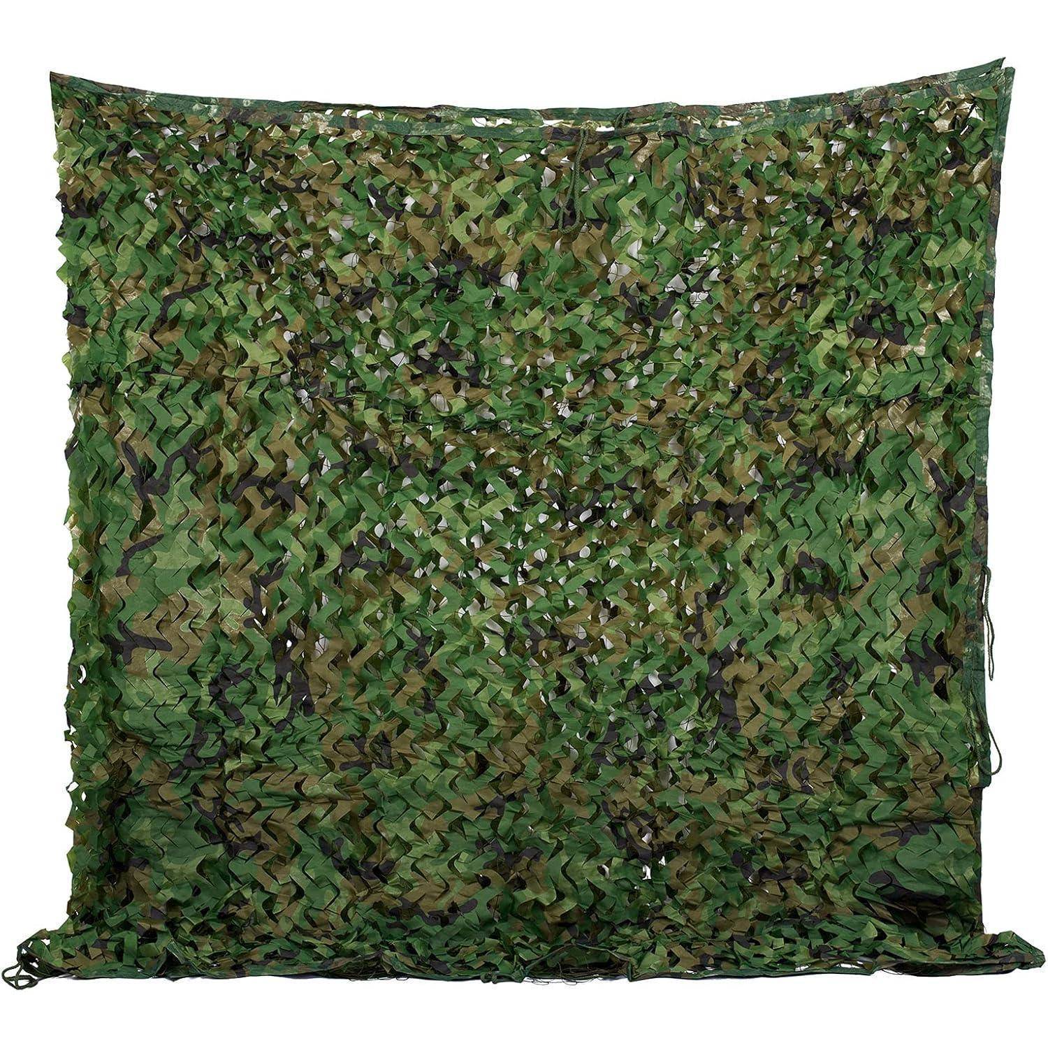 Velity Tarnnetz Camouflage Netz Jagd Wildcampen Waldlandschaft Outdoor Garten Party Dekorationen Sonnenschirm 1.5 × 4 M Woodland