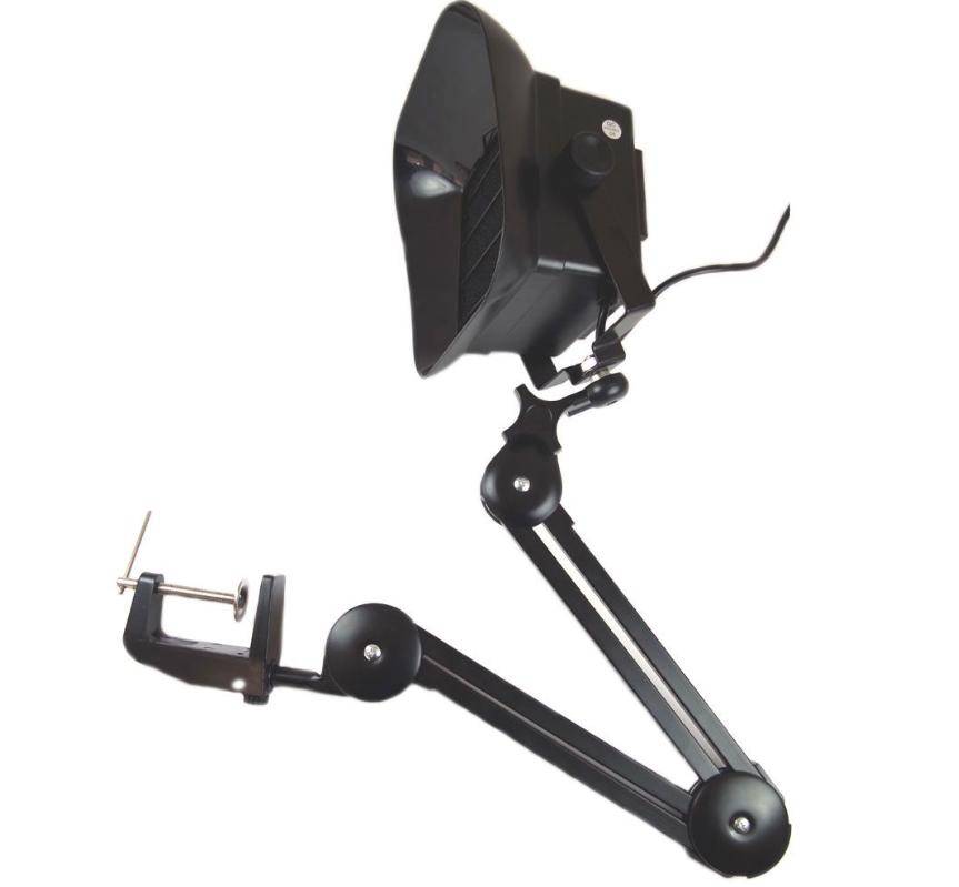 Zhongdi ZD-153A Lötrauchabsaugung mit Klemmhalterung, Aktivkohlefilter, 3-Achsen-Gelenkarm, 23W