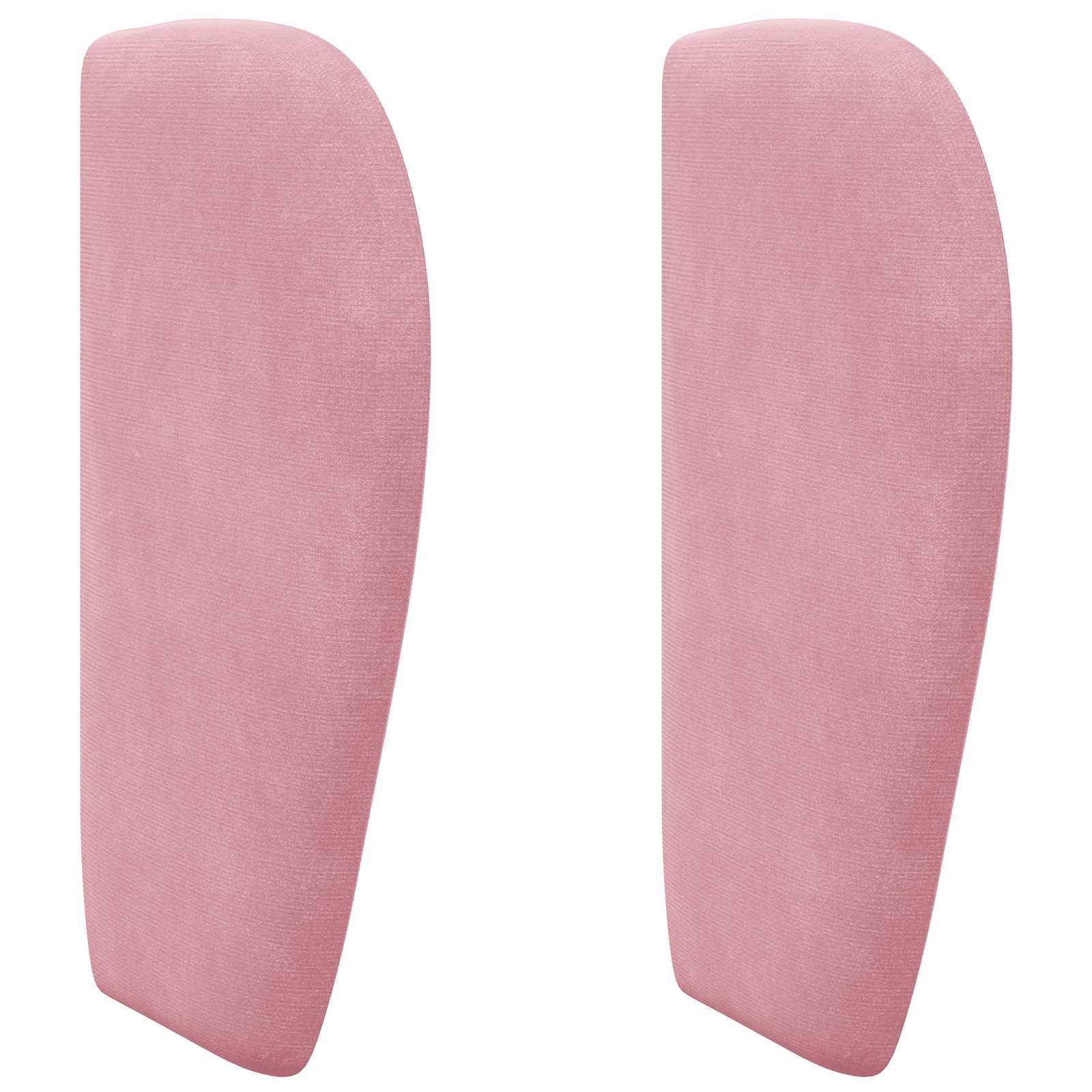 vidaXL Kopfteil Ohr Rosa 40 x 23 x 6 cm Samt