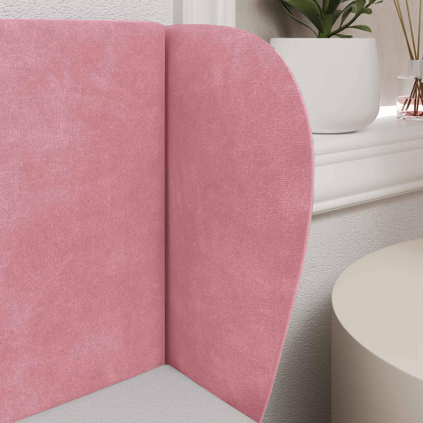vidaXL Kopfteil Ohr Rosa 40 x 23 x 6 cm Samt