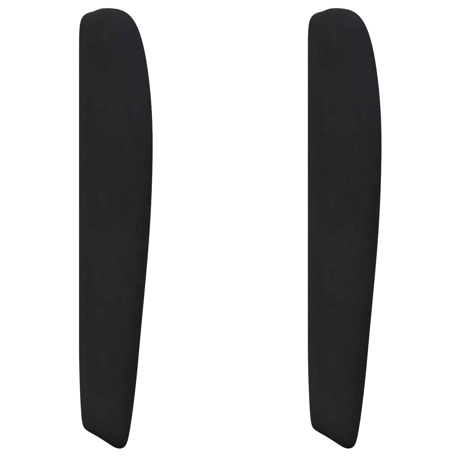 vidaXL Kopfteil Ohr Schwarz 80 x 23 x 6 cm Samt