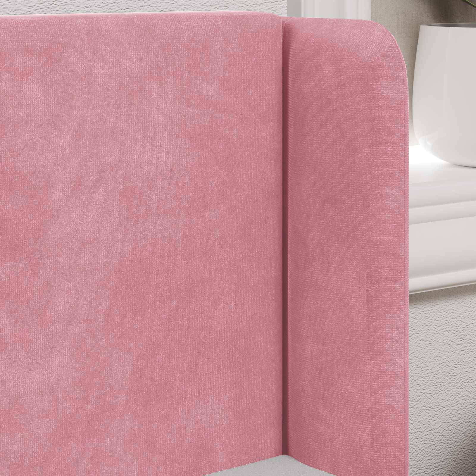 vidaXL Kopfteil Ohr Rosa 40,5 x 40,5 x 4 cm Samt