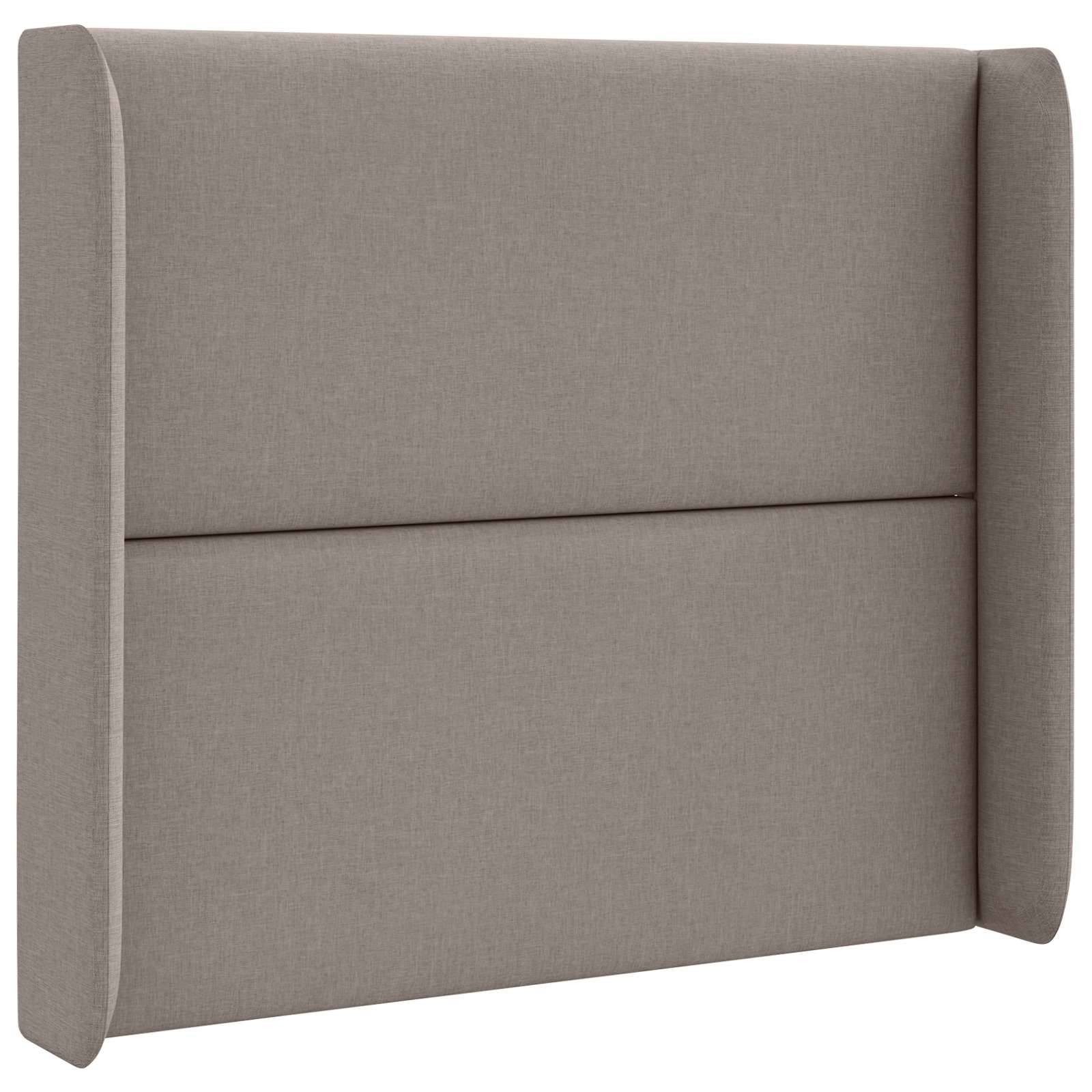 vidaXL Kopfteil Ohr Taupe 80 x 16 x 4 cm Stoff