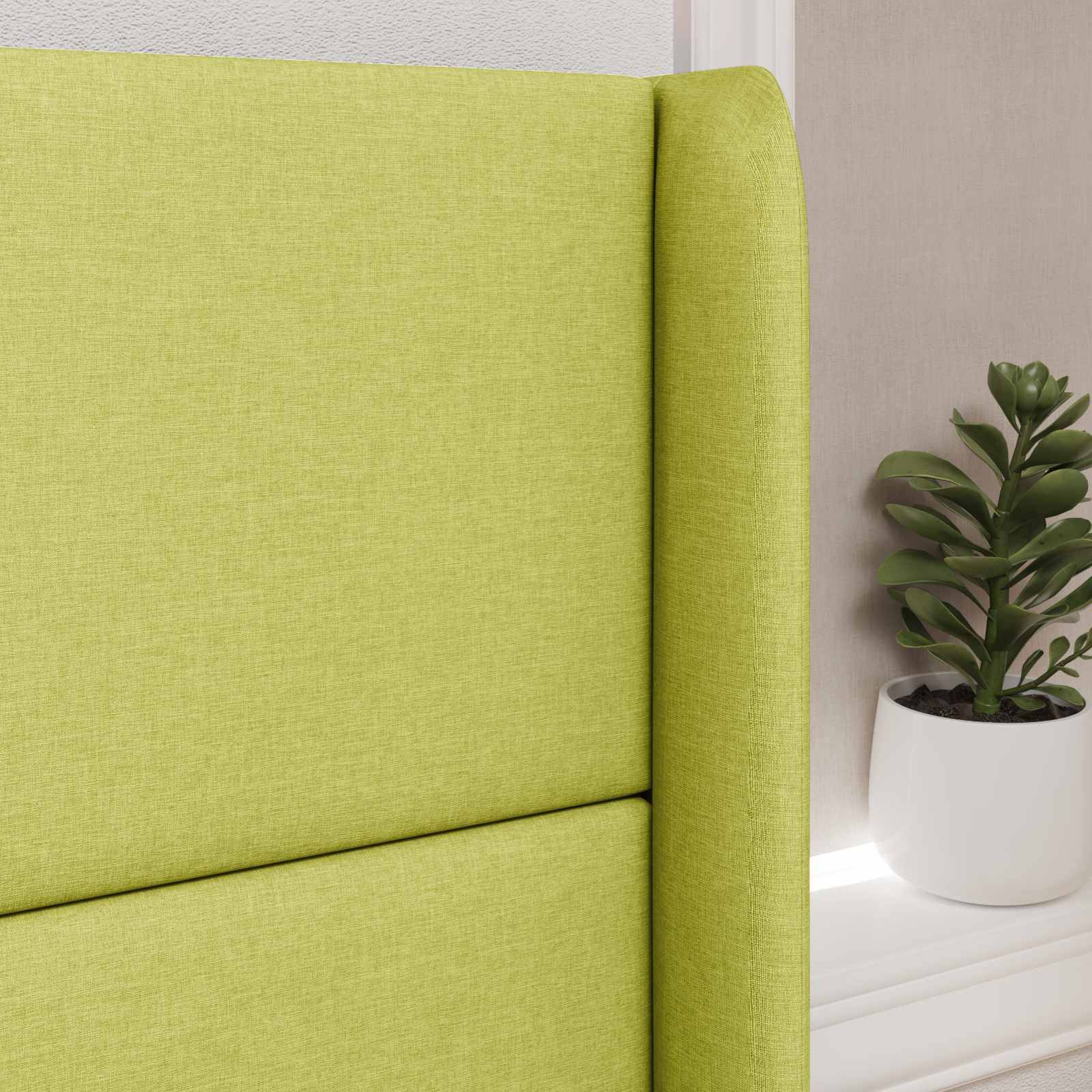 vidaXL Kopfteil Ohr Grau 80 x 16 x 4 cm Stoff