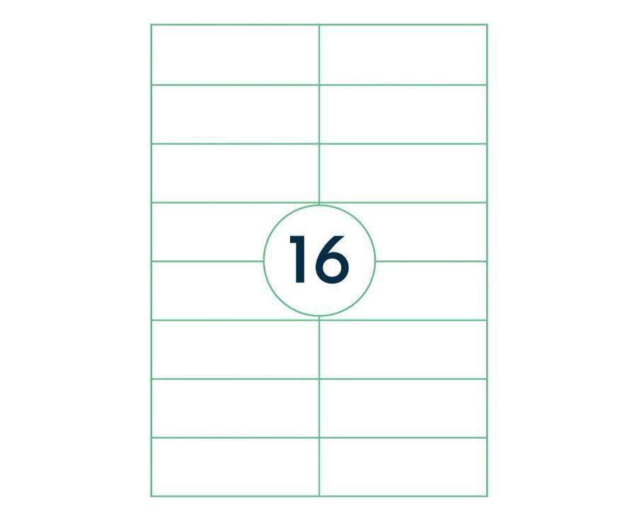rillprint R89117 rillprint Universal-Etiketten, 105 x 37 mm, weiß
