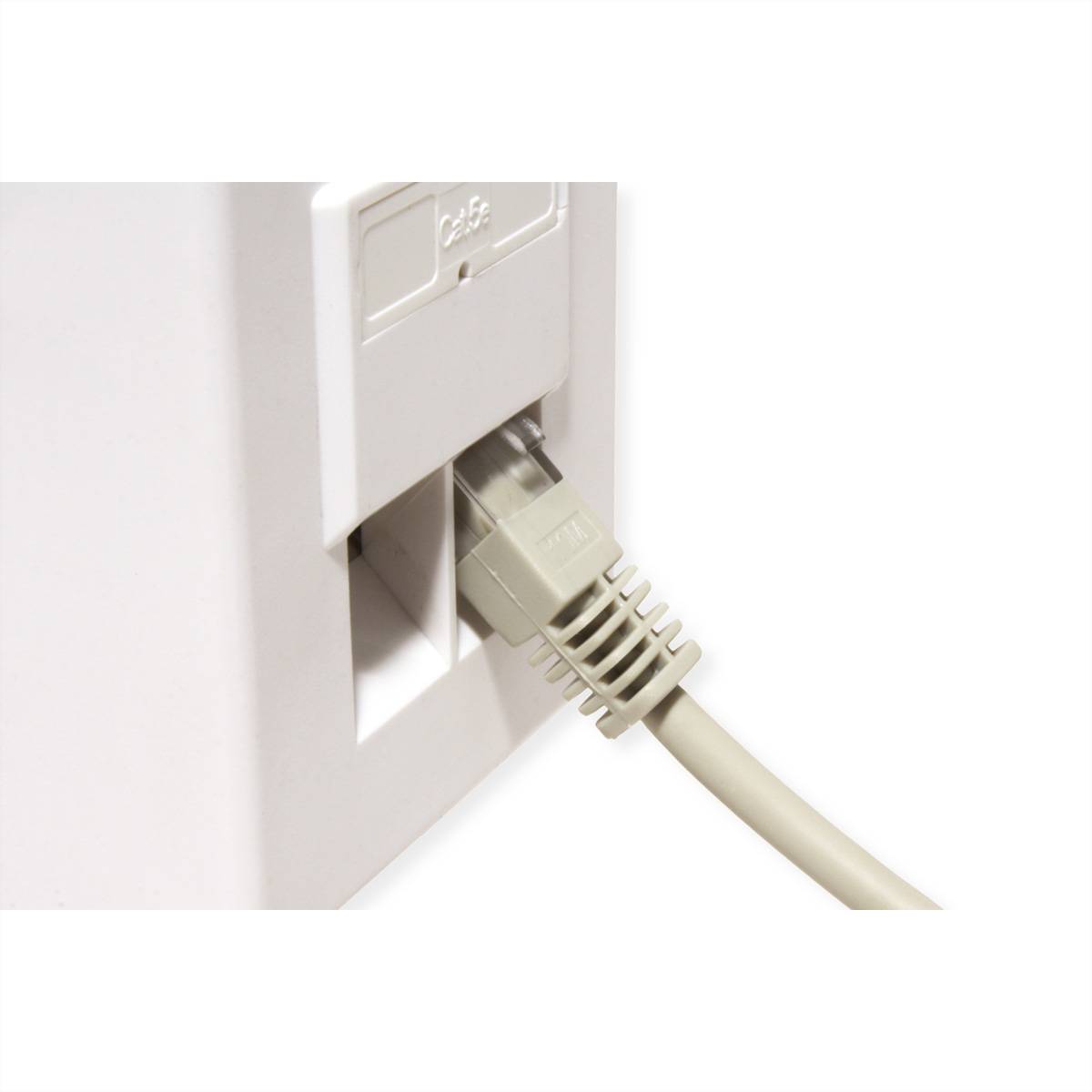 STANDARD UTP-Patchkabel konf. Cat.5e, beige, 5 m