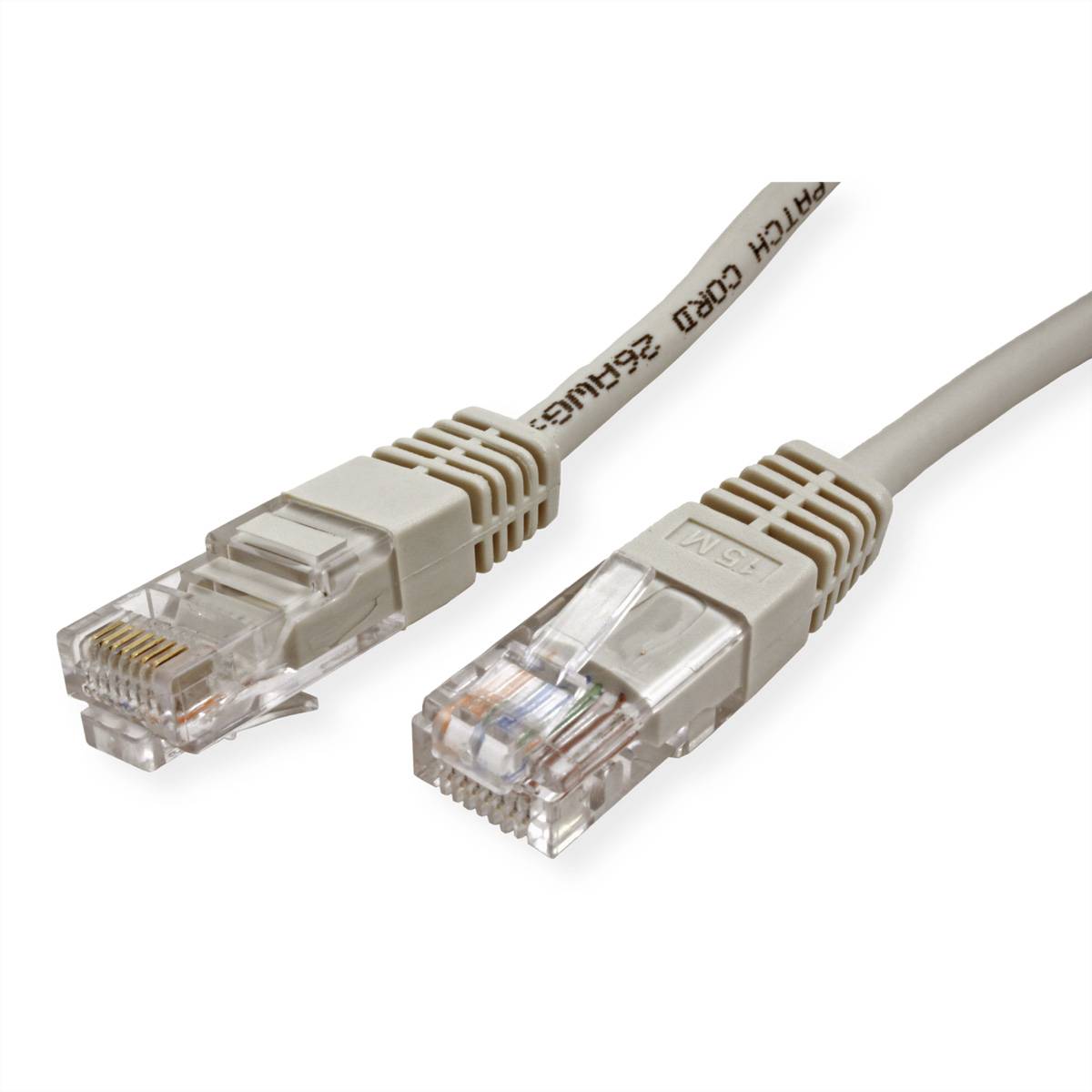 STANDARD UTP-Patchkabel konf. Cat.5e, beige, 5 m