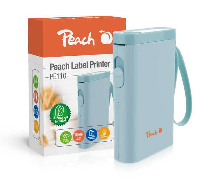 Peach PE110-bl Peach Label Printer PE110 blau