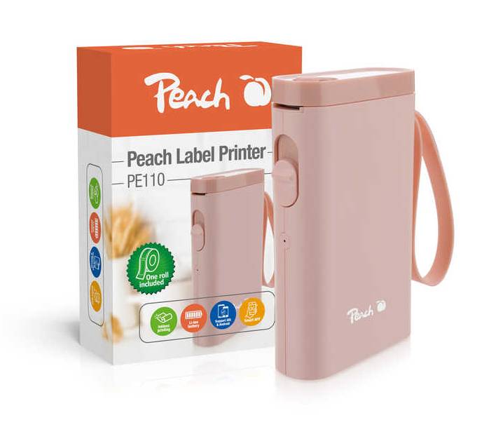 Peach PE110-pi Peach Label Printer PE110 pink retail