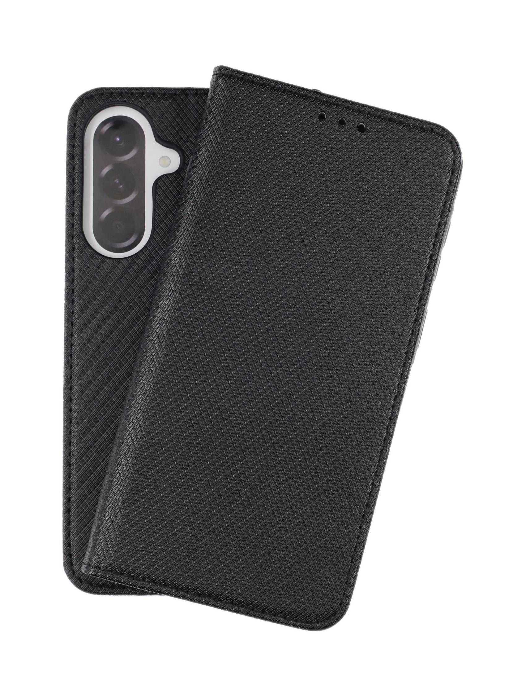 JAMCOVER Bookcase Texture Schwarz für Samsung Galaxy A37 5G