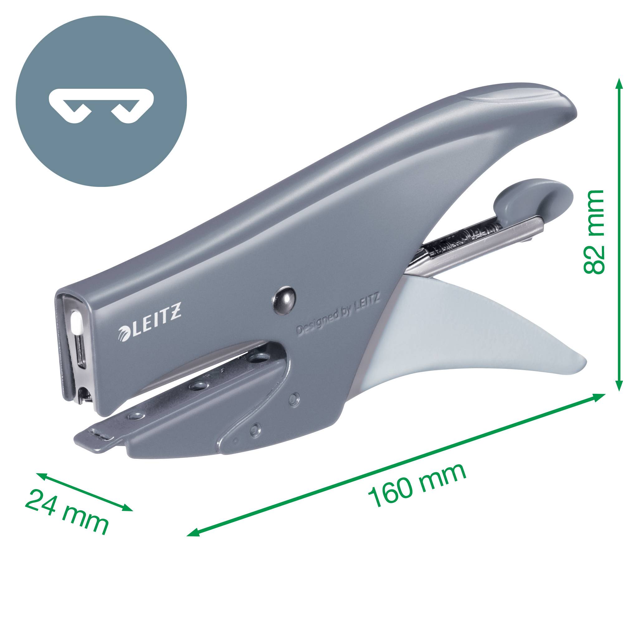 Esselte Leitz WOW - Heftzangen - 15 Blätter / 1.5 mm