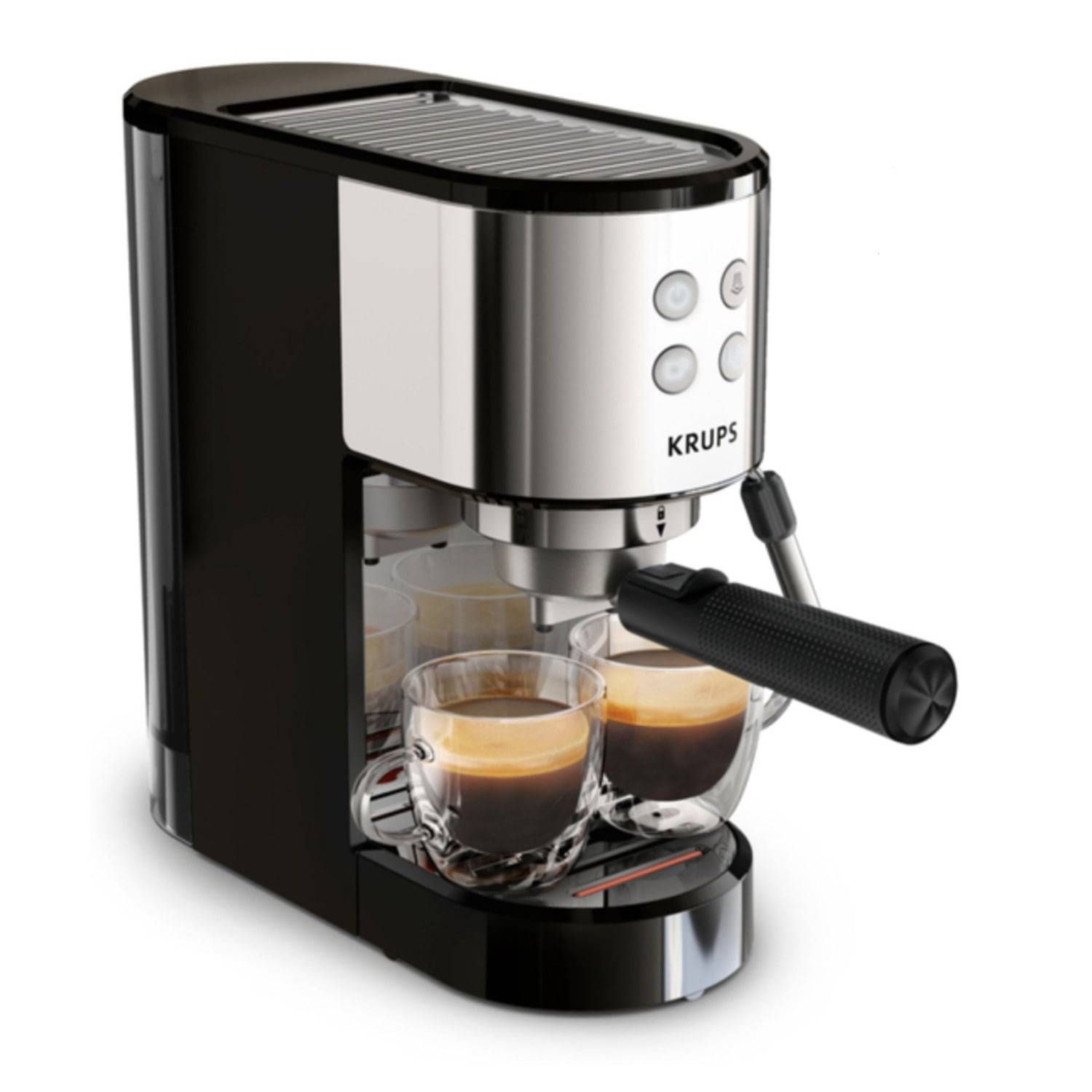 Krups Virtuoso Essential XP441810 Espresso-Siebträgermaschine edelstahl