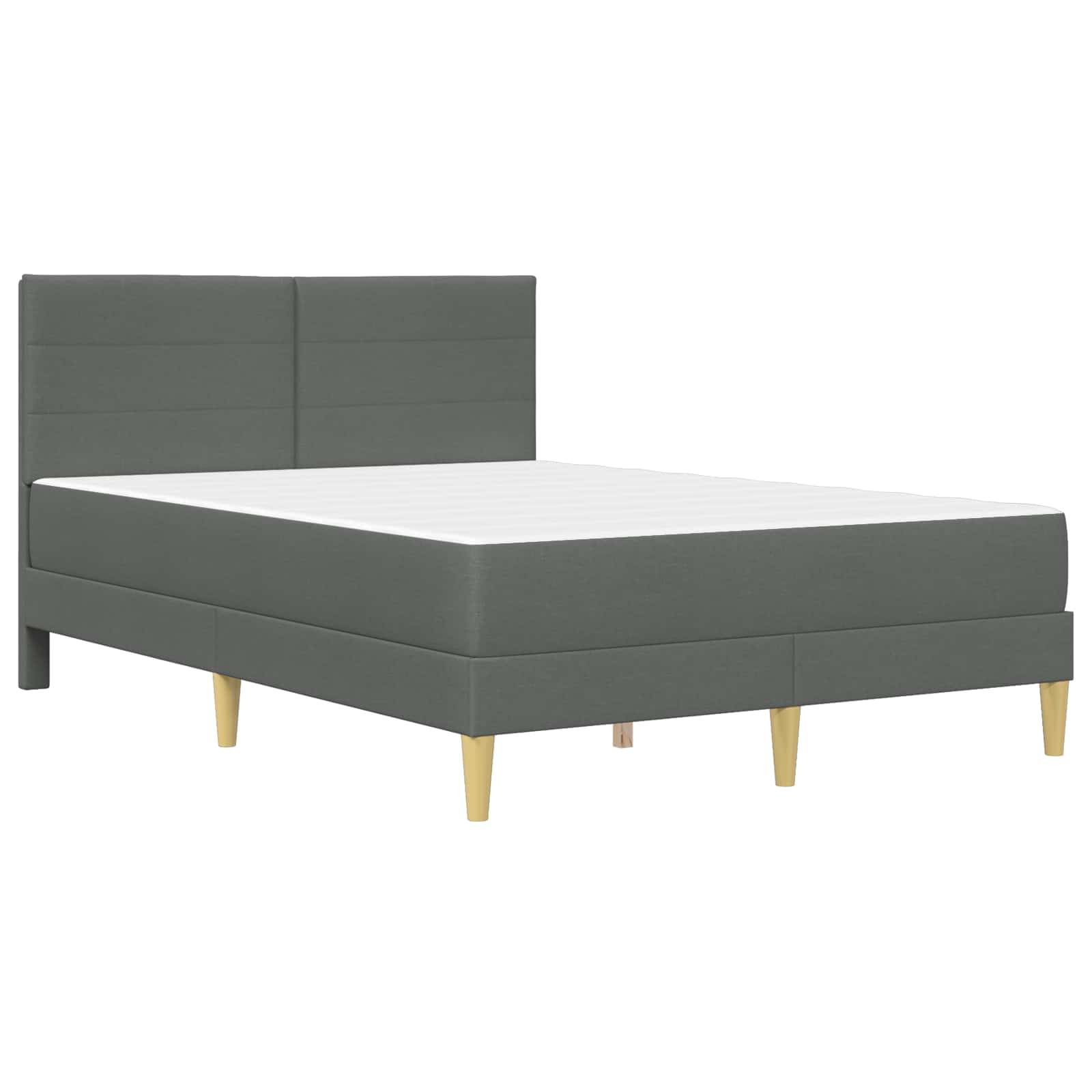 vidaXL Bettrahmen Dunkelgrau 120 x 200 cm Polyester