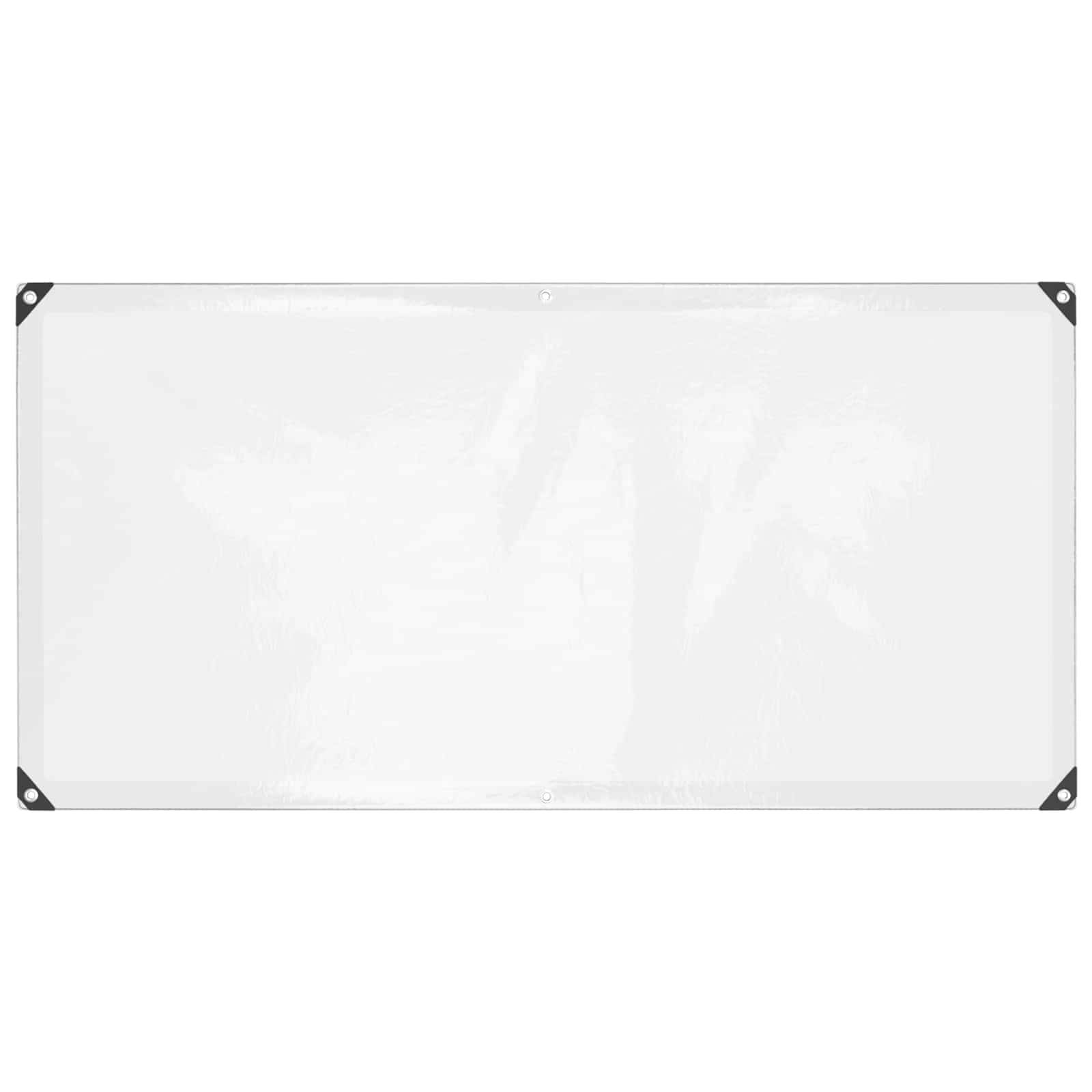 vidaXL Plane mit Ösen Transparent 1 x 2 m Polyethylen