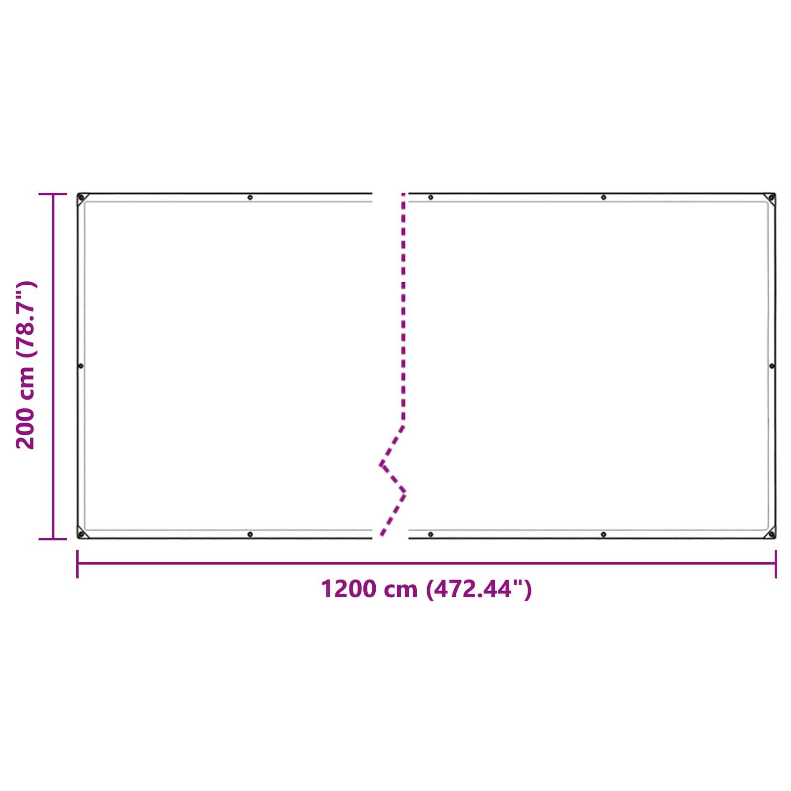 vidaXL Pflanzenabdeckung Transparent 2 x 12 m PE