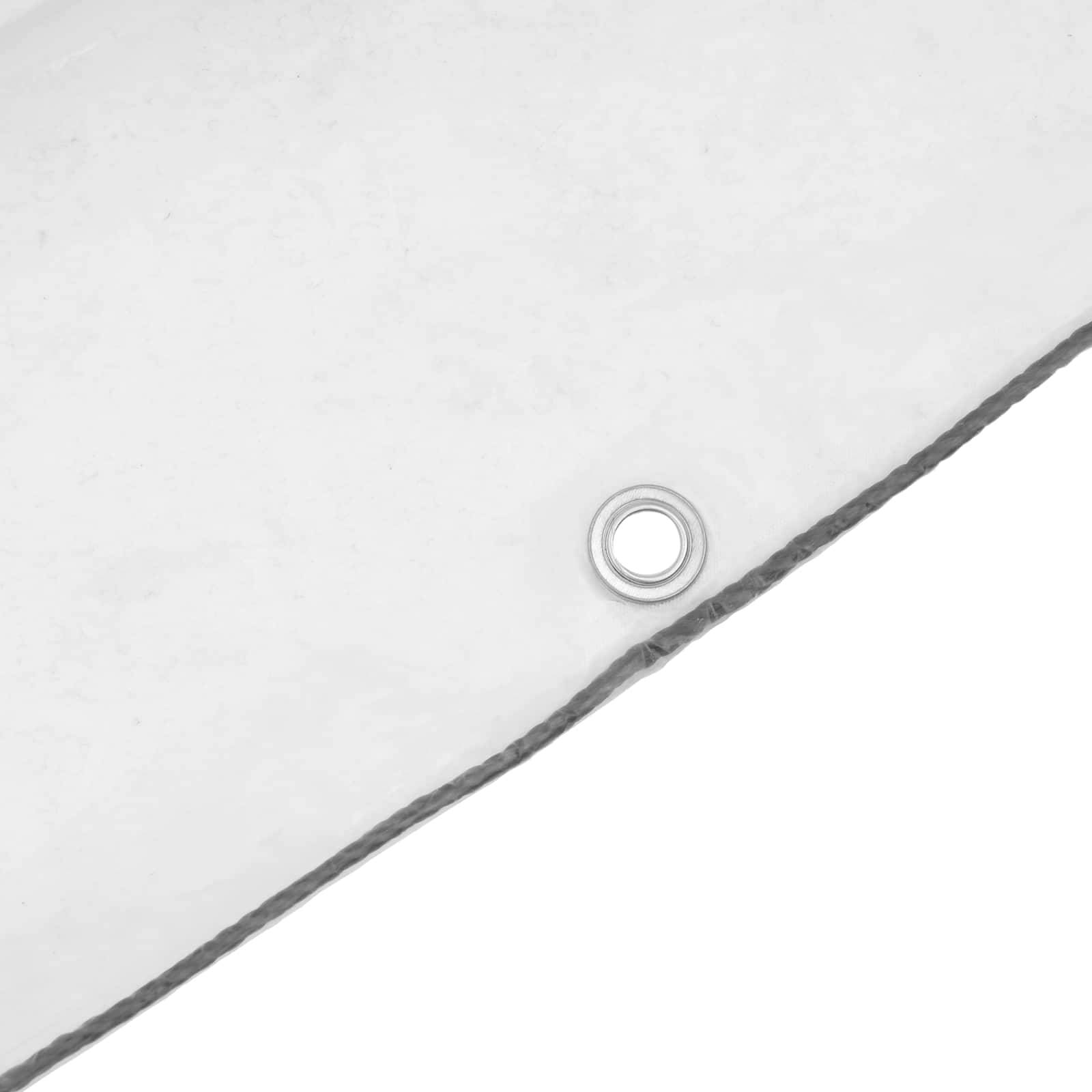 vidaXL Plane mit Ösen Transparent 5 x 8 m Polyethylen