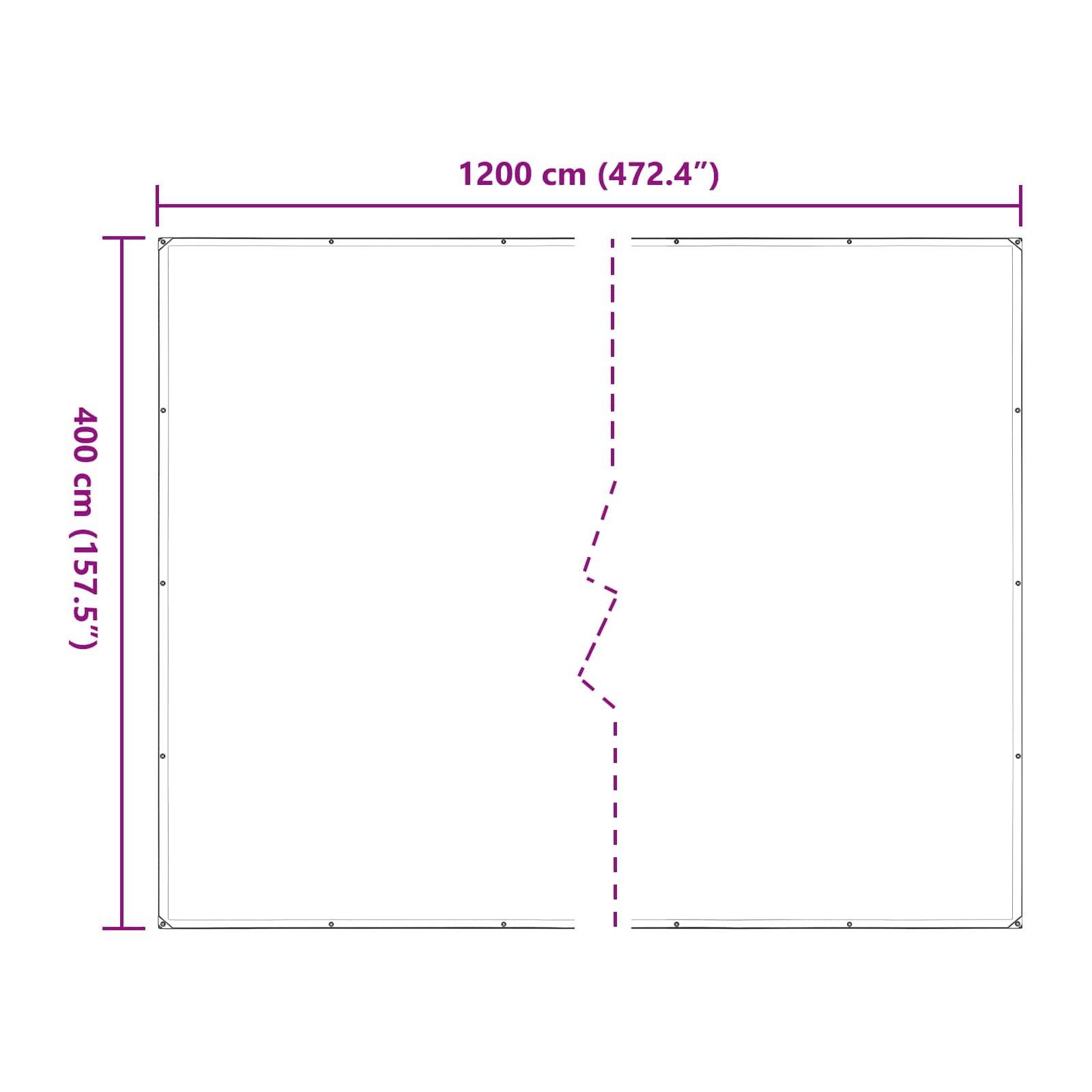 vidaXL Pflanzenabdeckung Transparent 4 x 12 m PE
