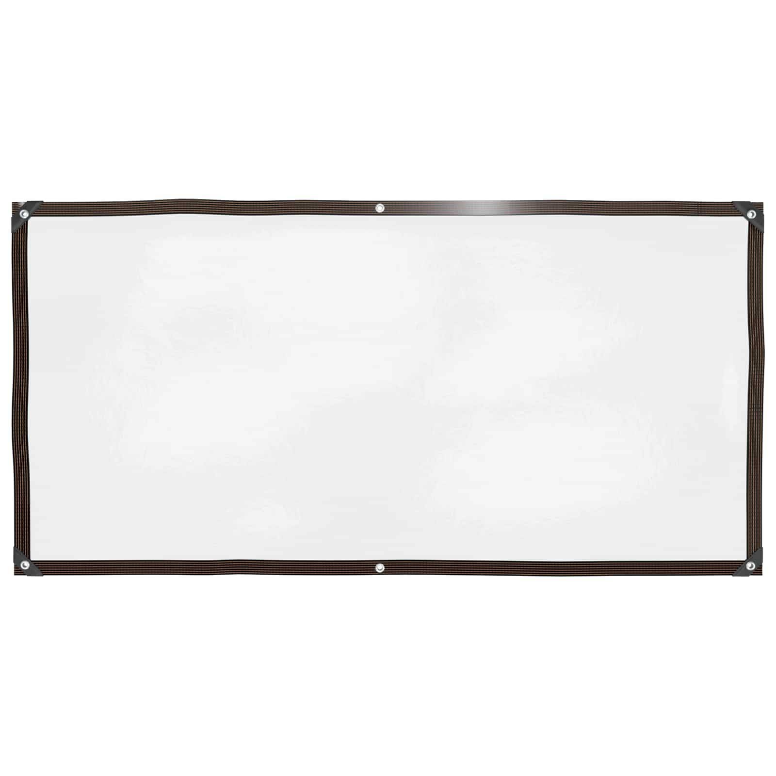 vidaXL Plane mit Ösen Transparent 1 x 2 m Polyethylen