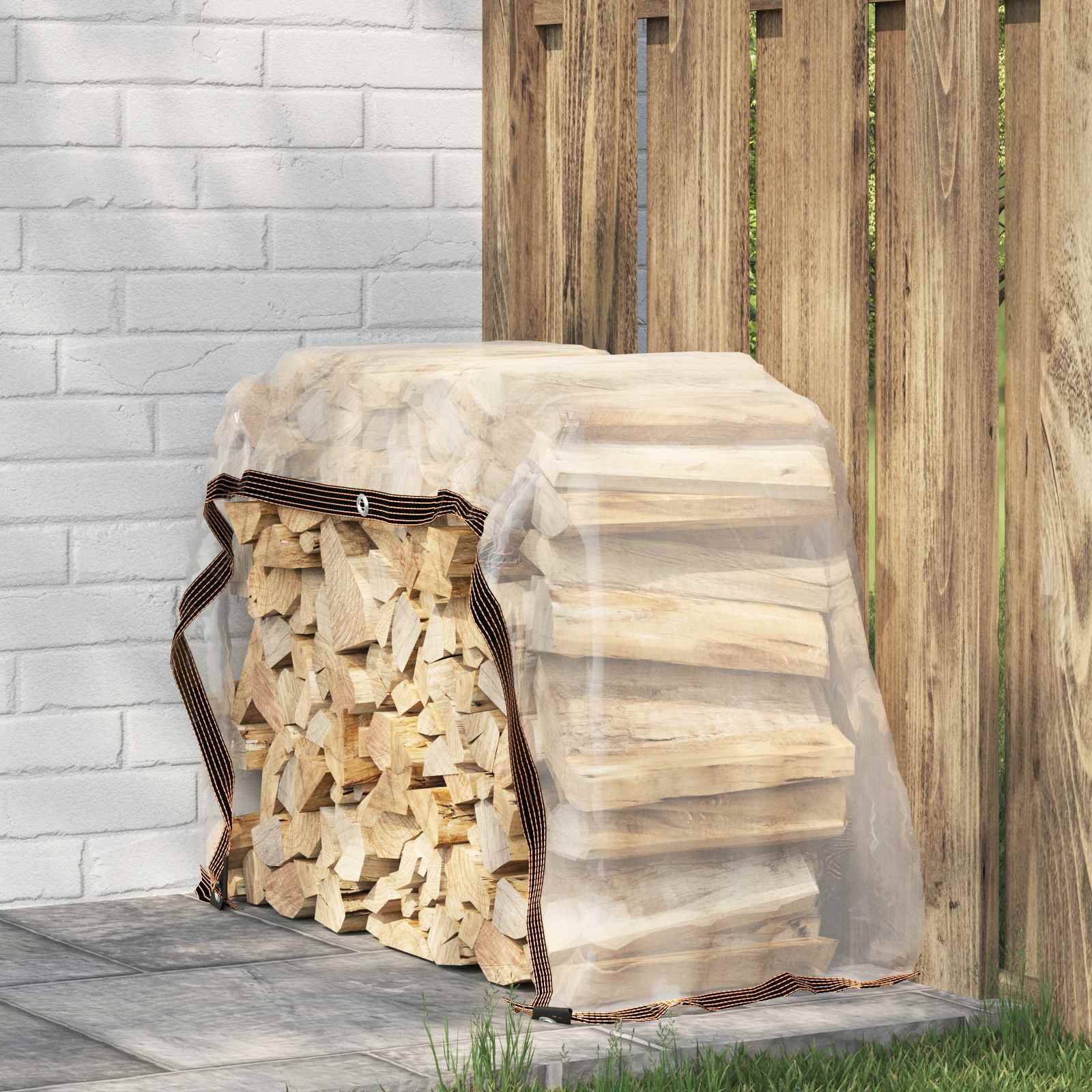 vidaXL Plane mit Ösen Transparent 1 x 2 m Polyethylen