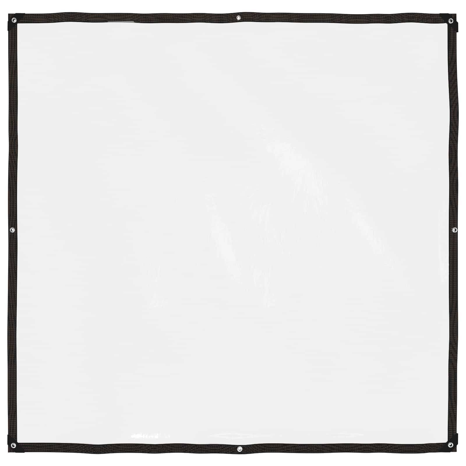 vidaXL Plane mit Ösen Transparent 2 x 2 m Polyethylen