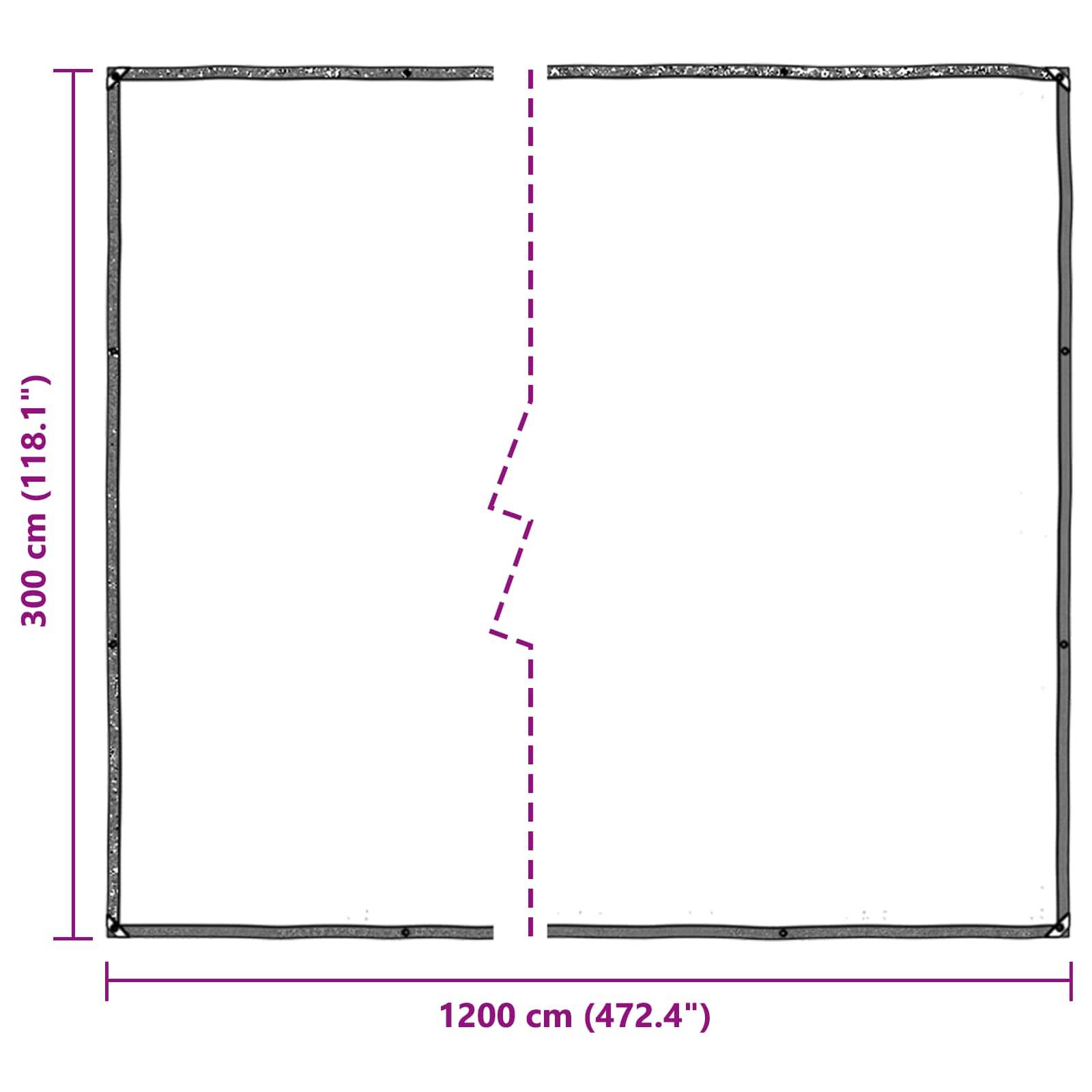 vidaXL Pflanzenabdeckung Transparent 3 x 12 m PE