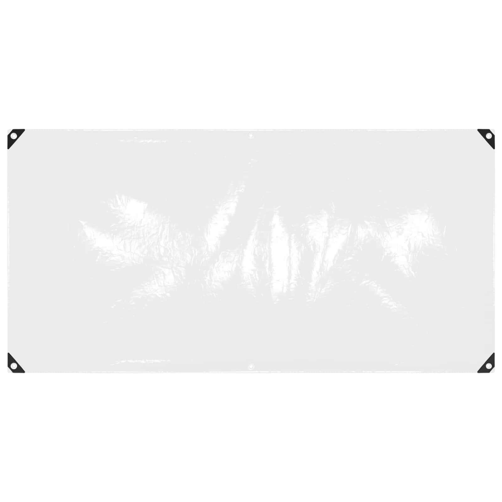 vidaXL Plane mit Ösen Transparent 1 x 2 m Polyethylen