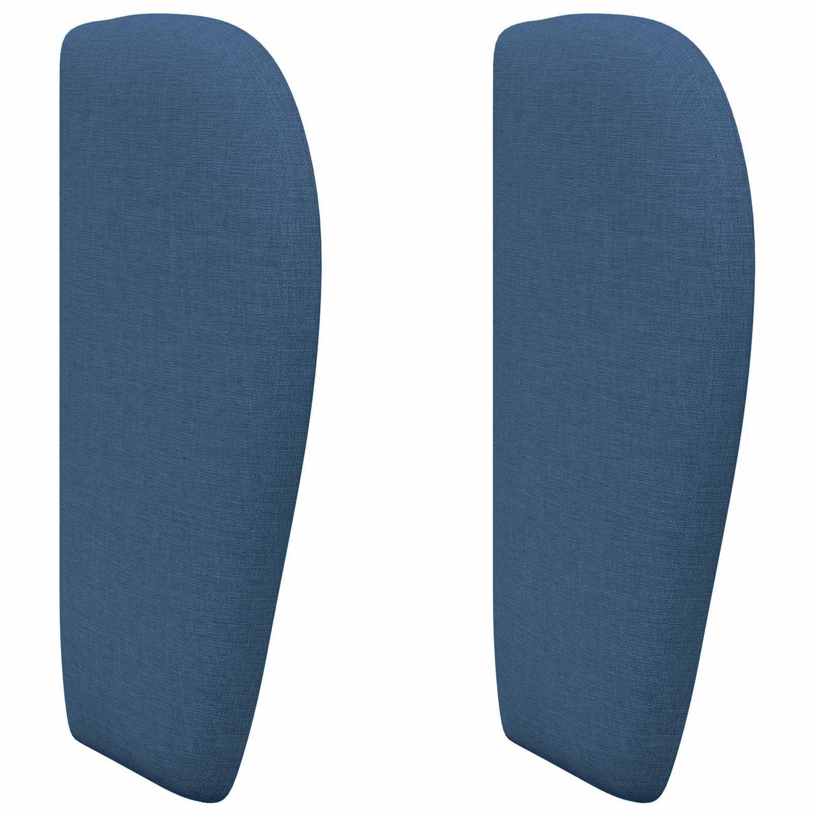 vidaXL Kopfteil Ohr Blau 40 x 23 x 6 cm Stoff