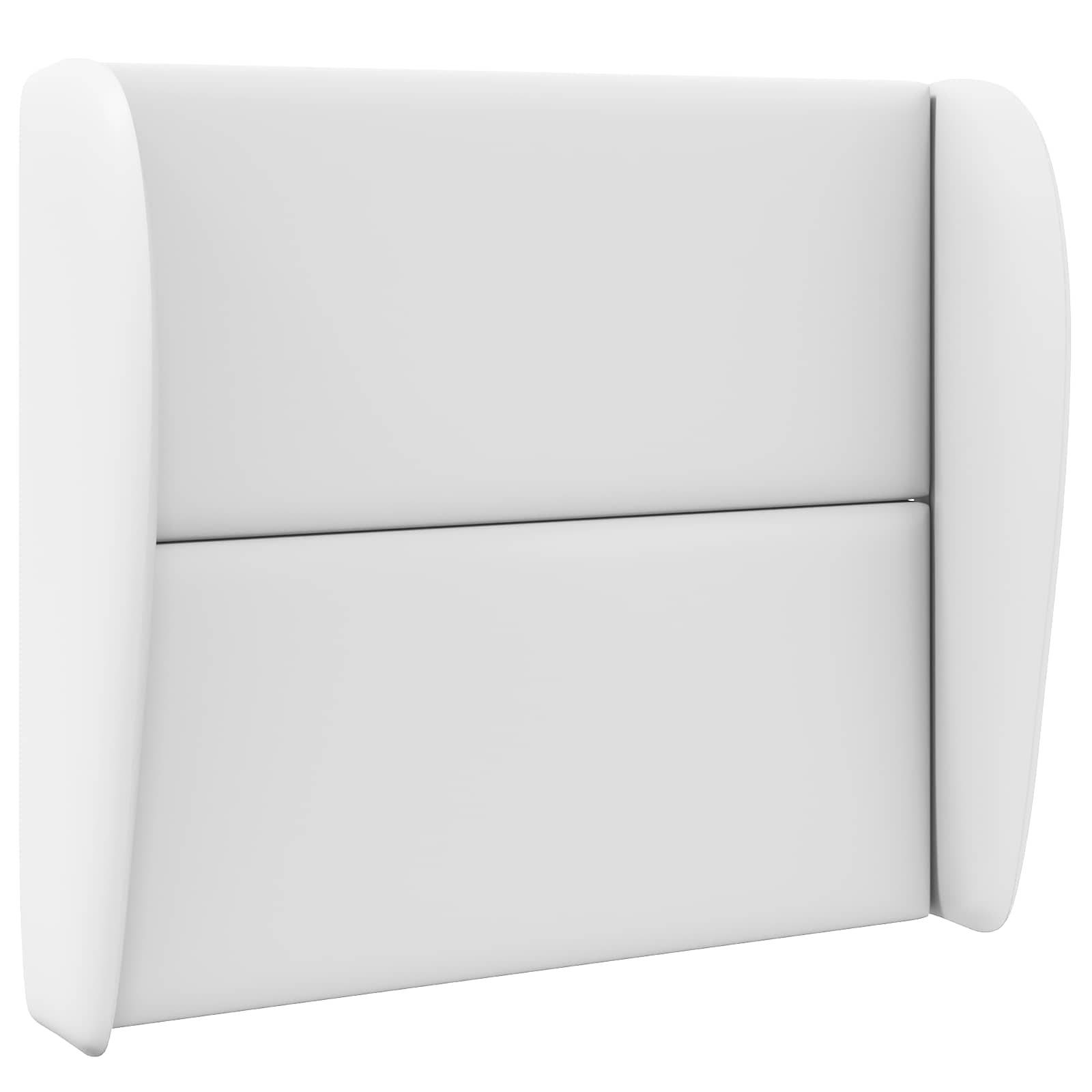 vidaXL Kopfteil Ohr Weiß 80 x 23 x 6 cm PVC