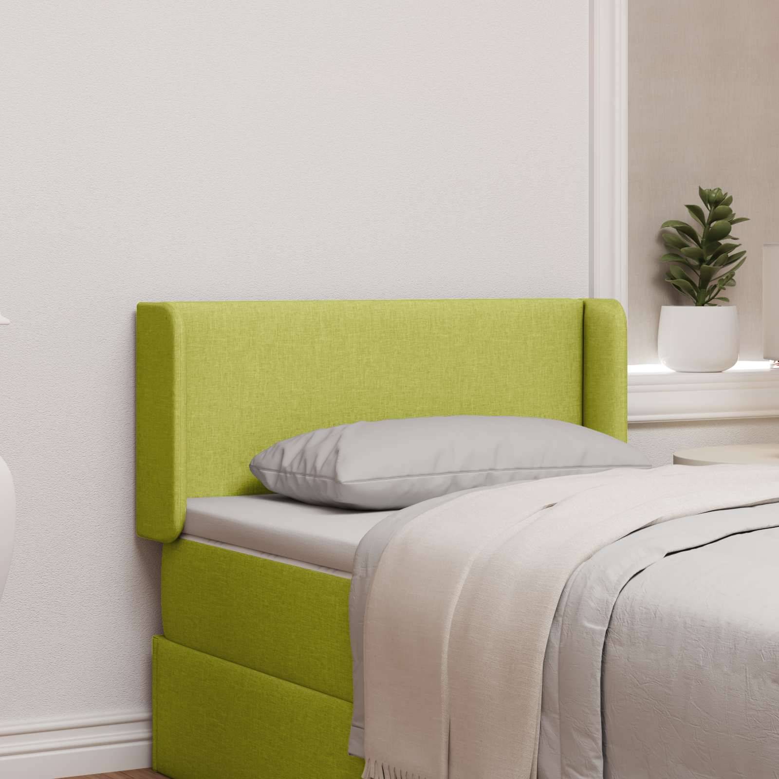 vidaXL Kopfteil Ohr Grau 80 x 16 x 4 cm Stoff