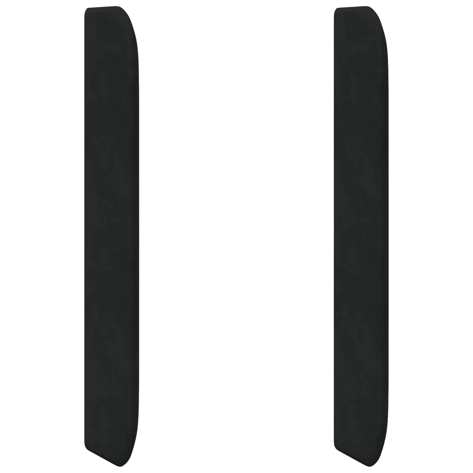 vidaXL Kopfteil Ohr Schwarz 80 x 16 x 4 cm Samt