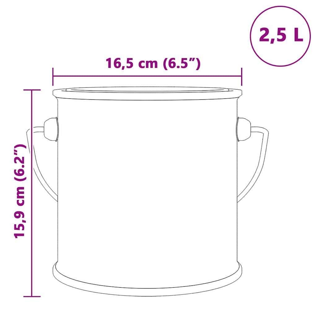 vidaXL Wandfarbe Grün 2,5 L Wanddruck