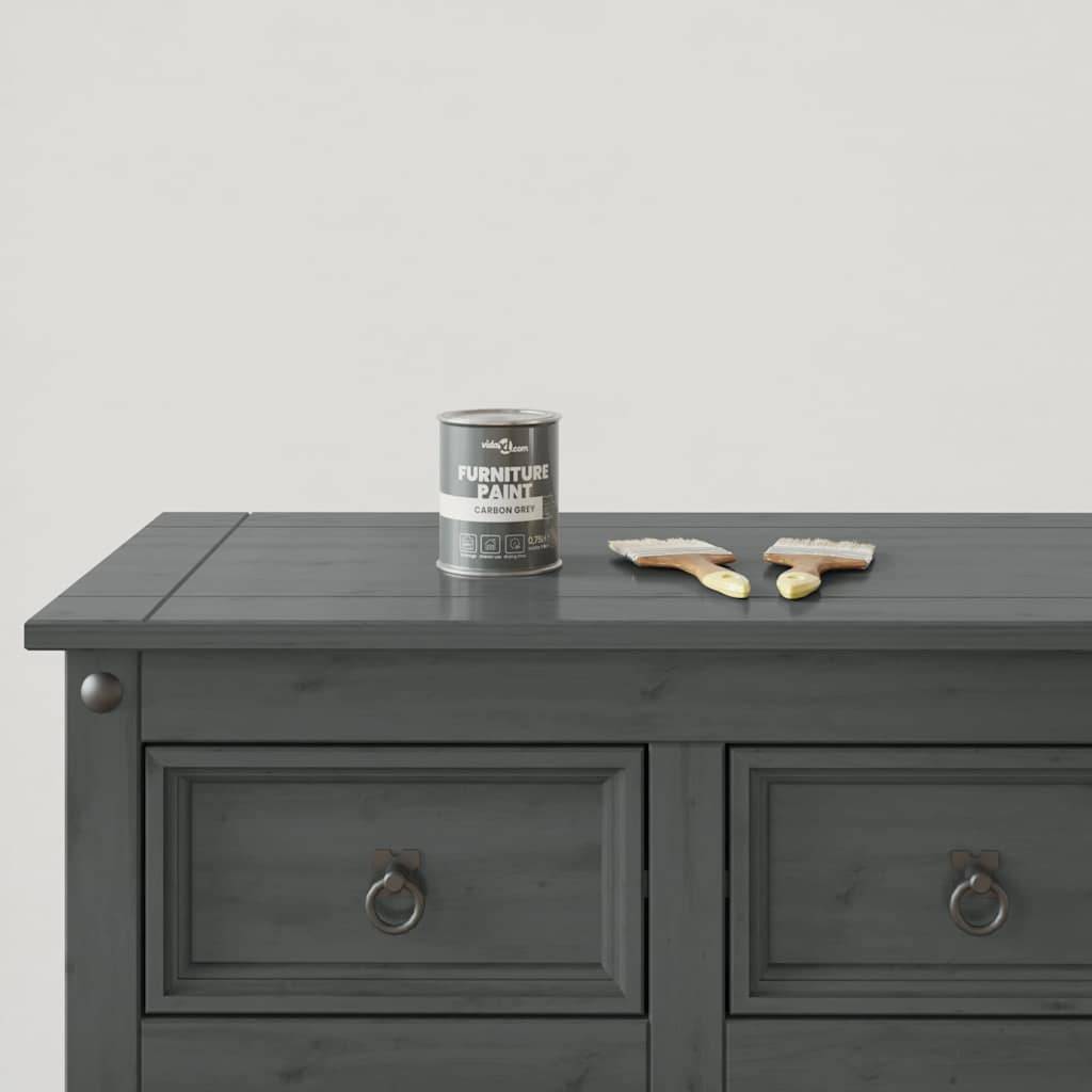 vidaXL Möbelfarbe Grau 0,75 L Wanddruck