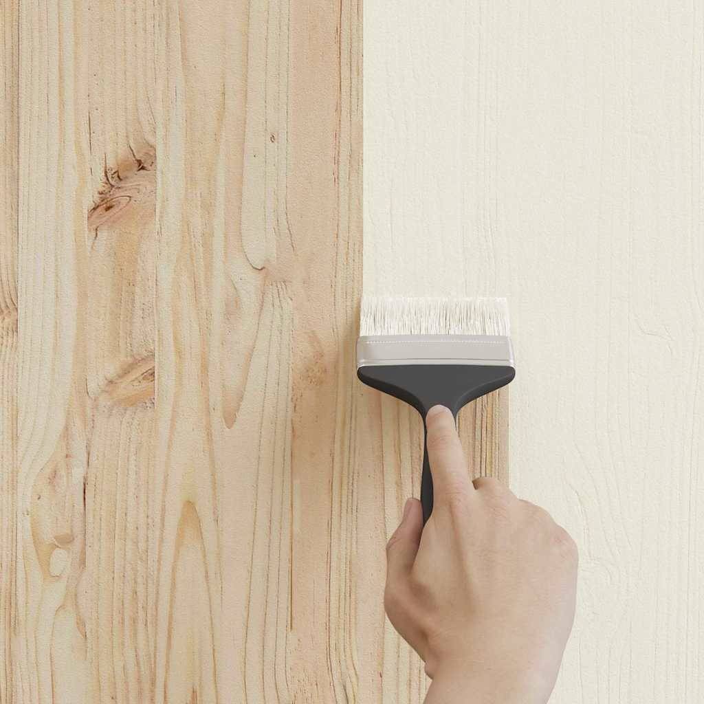 vidaXL Holzfarbe Weiß 2,5 L Wanddruck