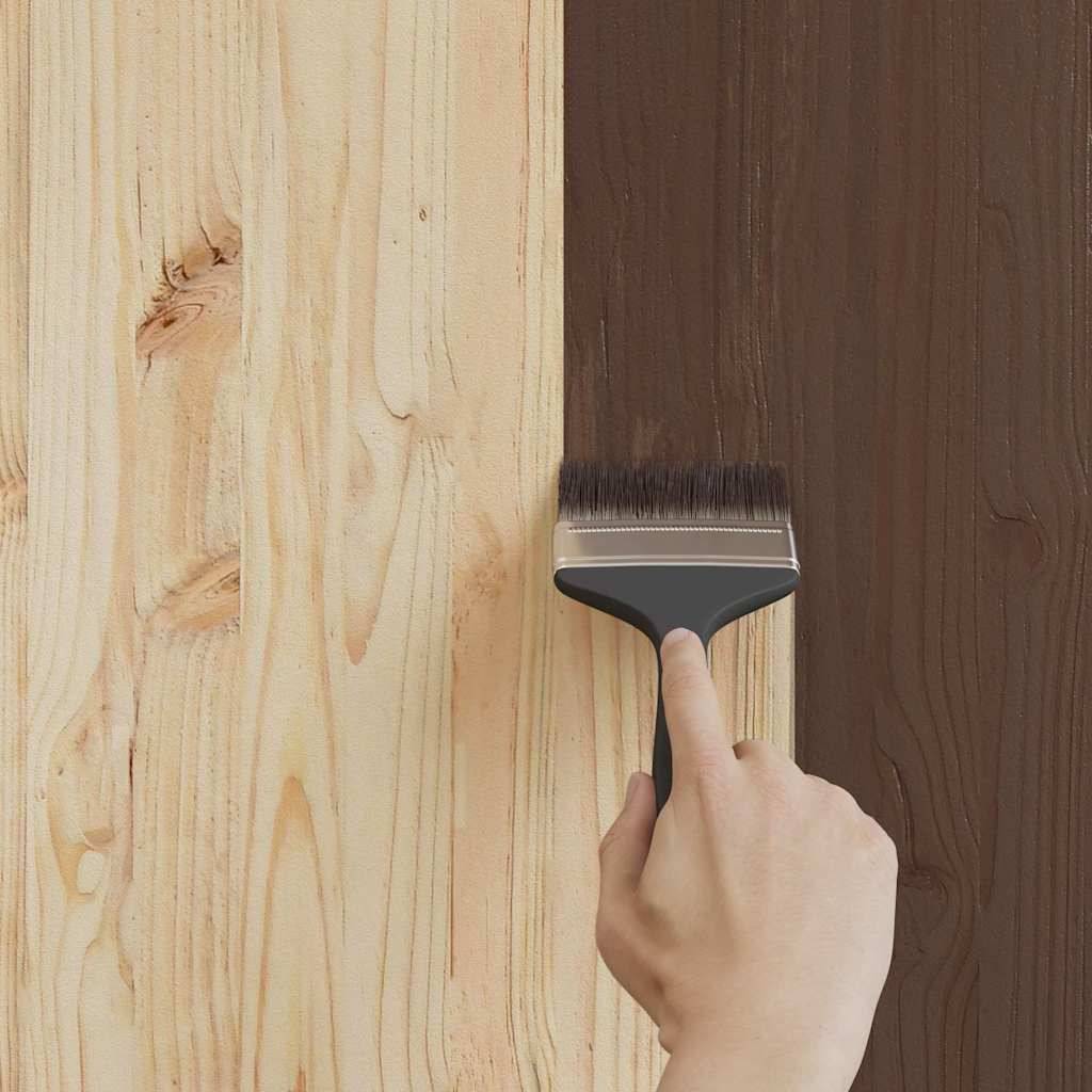vidaXL Holzfarbe Braun 2,5 L Wanddruck