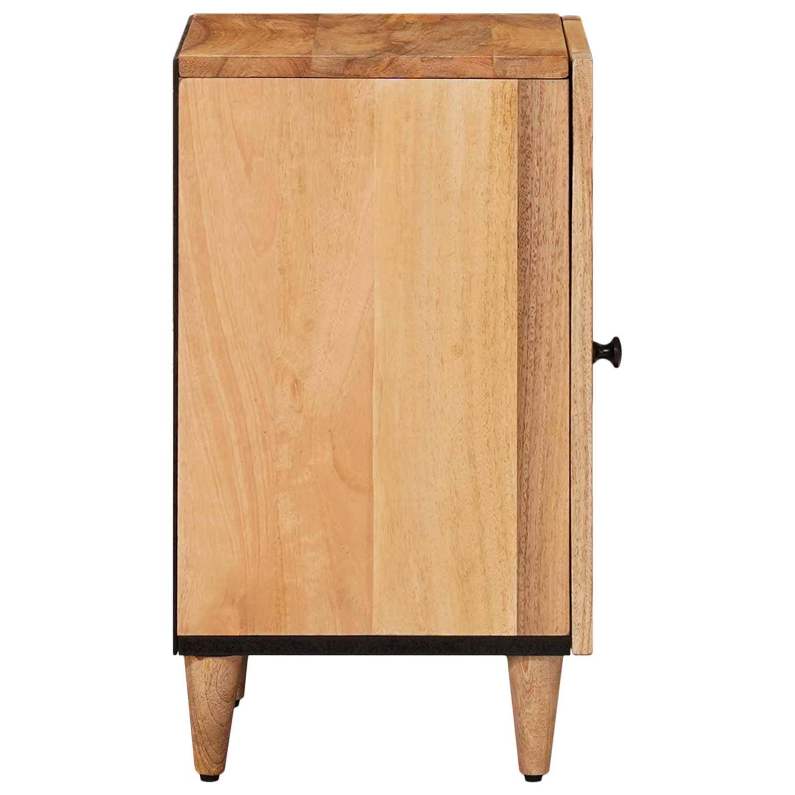 vidaXL Badezimmerschrank Natur 38 x 33 x 58 cm Massivholz Mango