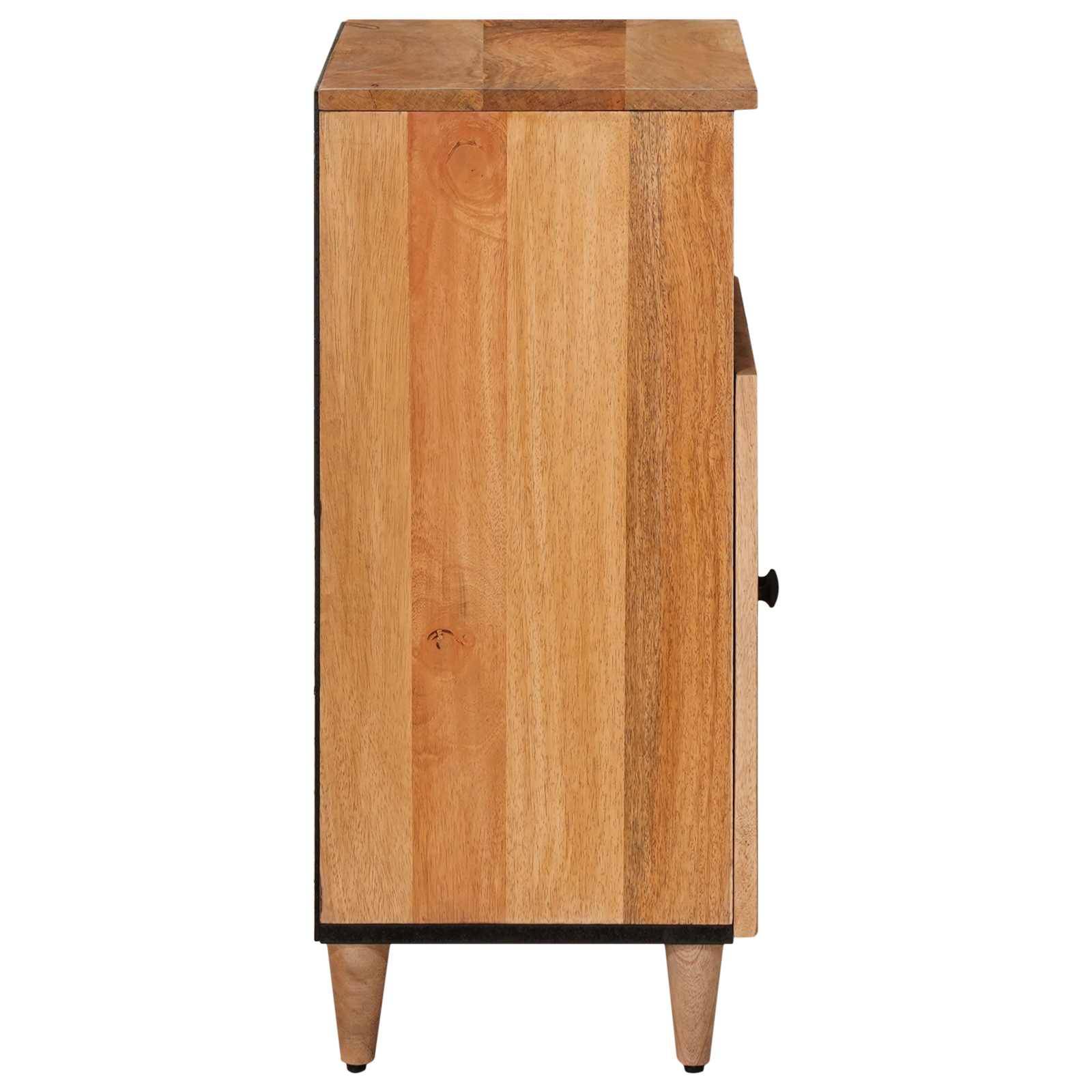 vidaXL Sideboard mit Speicher Natur 60 x 33,5 x 75 cm Massivholz Mango
