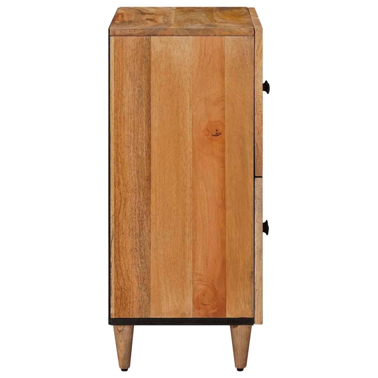 vidaXL Sideboard mit Speicher Natur 60 x 33 x 75 cm Massivholz Mango