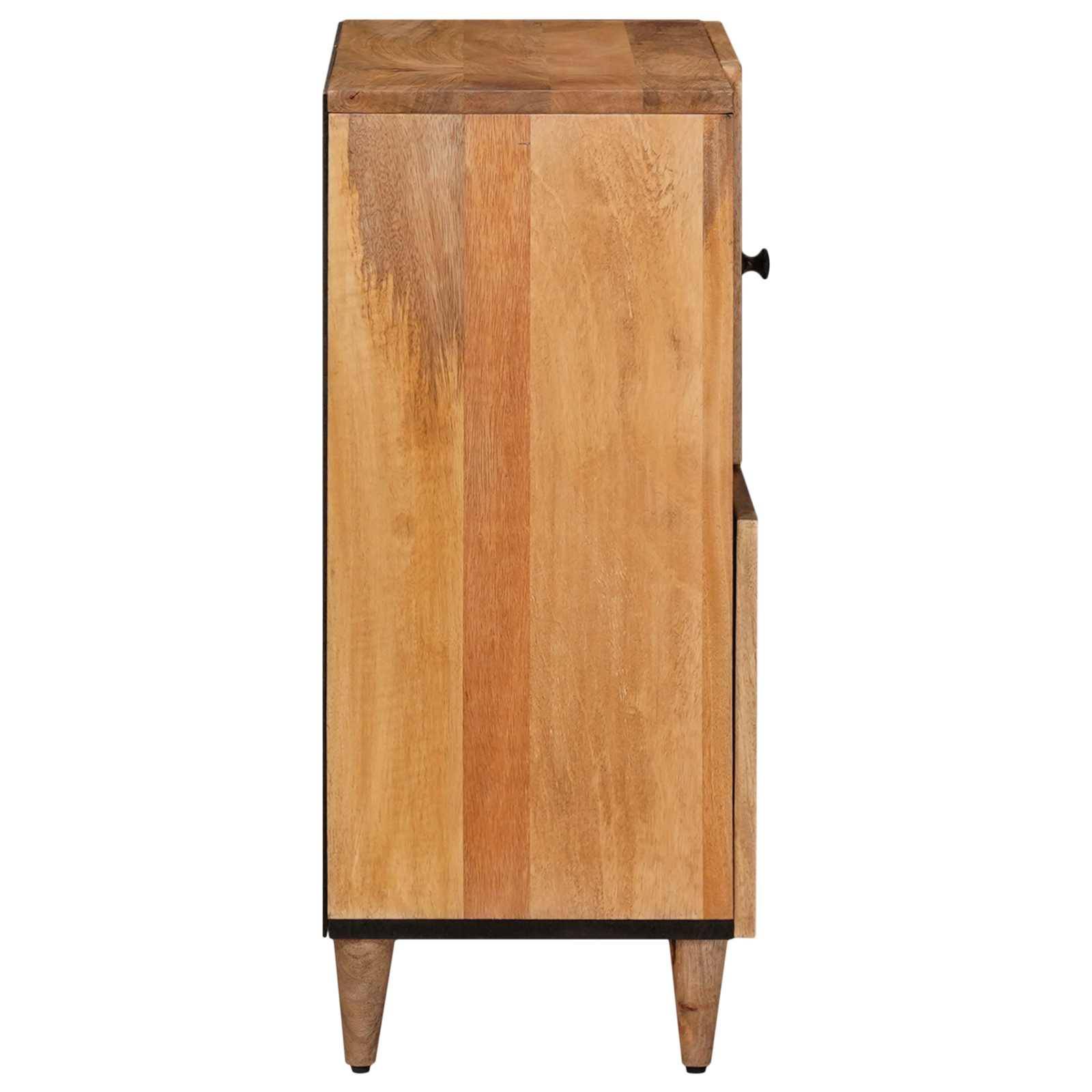vidaXL Sideboard mit Speicher Natur 80 x 33 x 75 cm Massivholz Mango