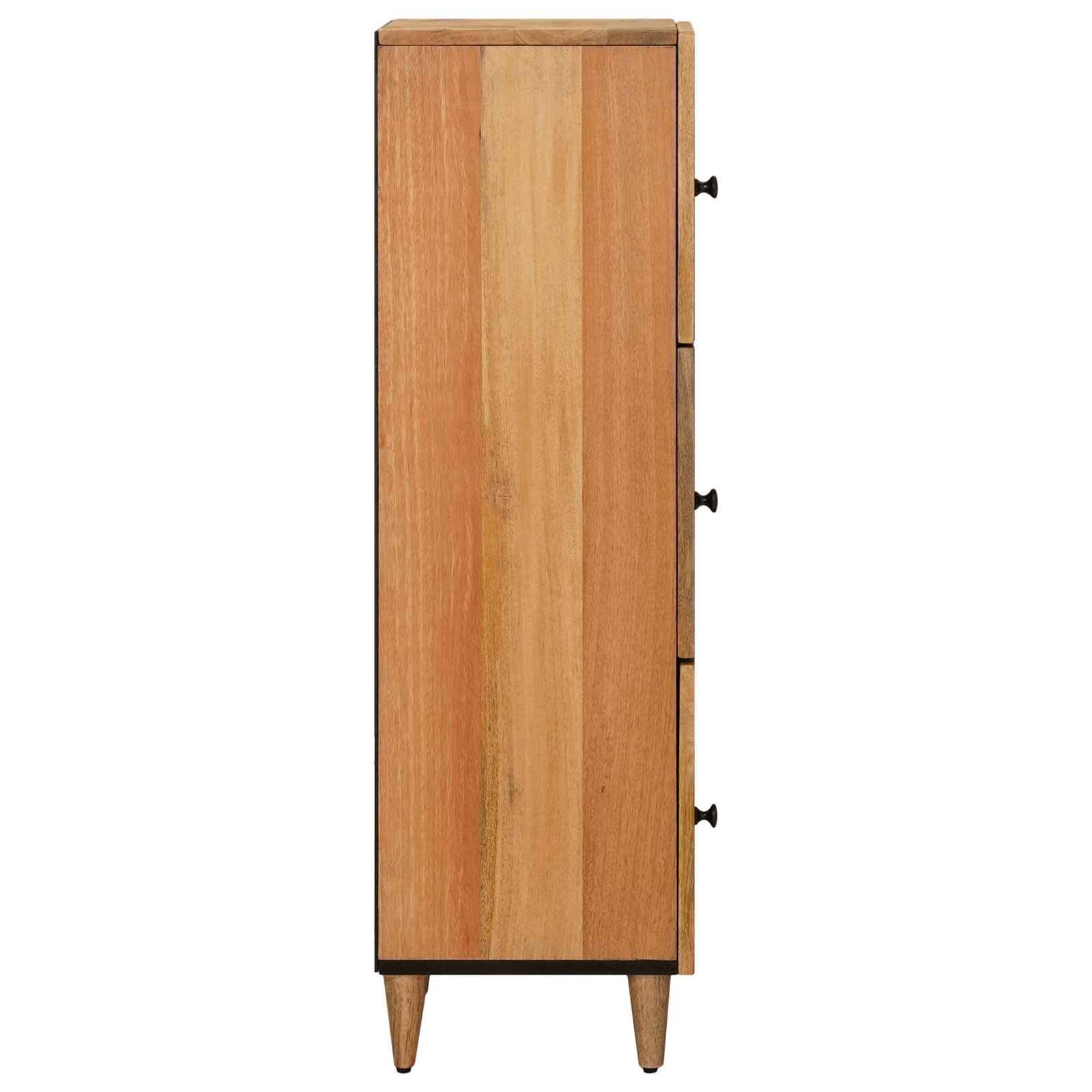 vidaXL Highboard mit Speicher Natur 40 x 33 x 110 cm Massivholz Mango