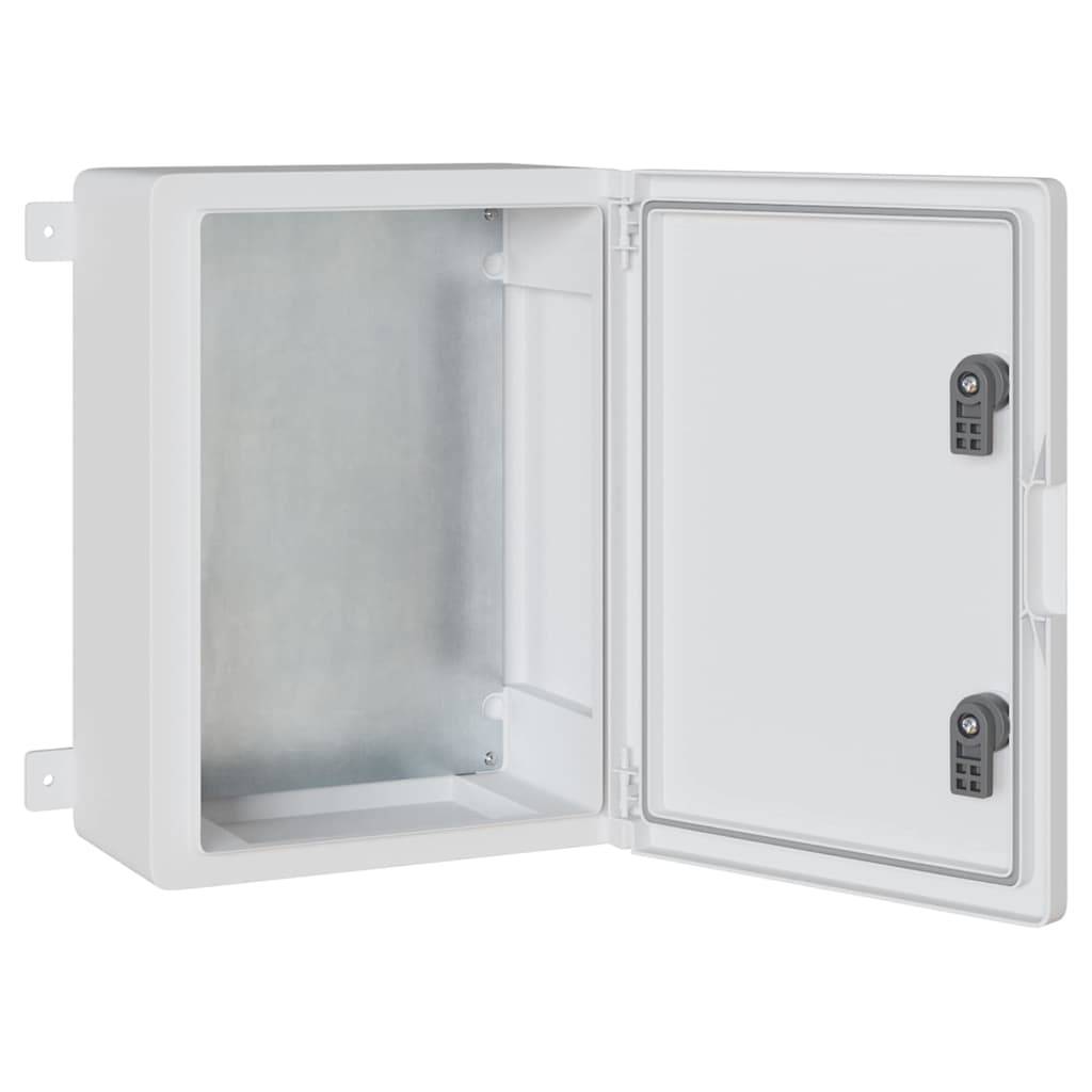 vidaXL Steuerungsschrank Grau 37 x 16,5 x 40 cm ABS Kunststoff