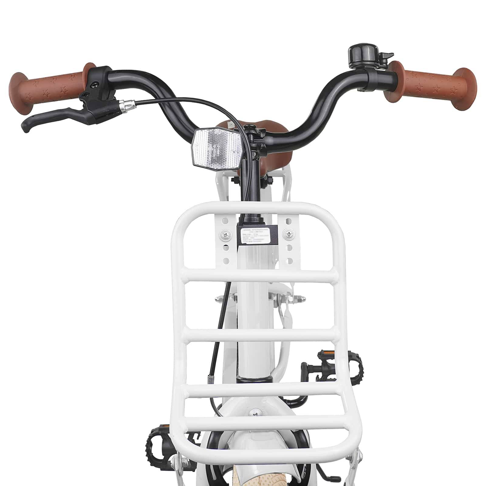 vidaXL Kinderfahrrad 18 Zoll für 5-7 Jahre alt Weiß