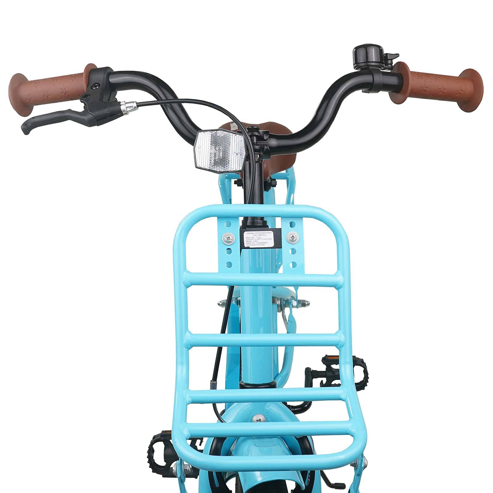 vidaXL Kinderfahrrad 18 Zoll für 5-7 Jahre alt Himmelblau