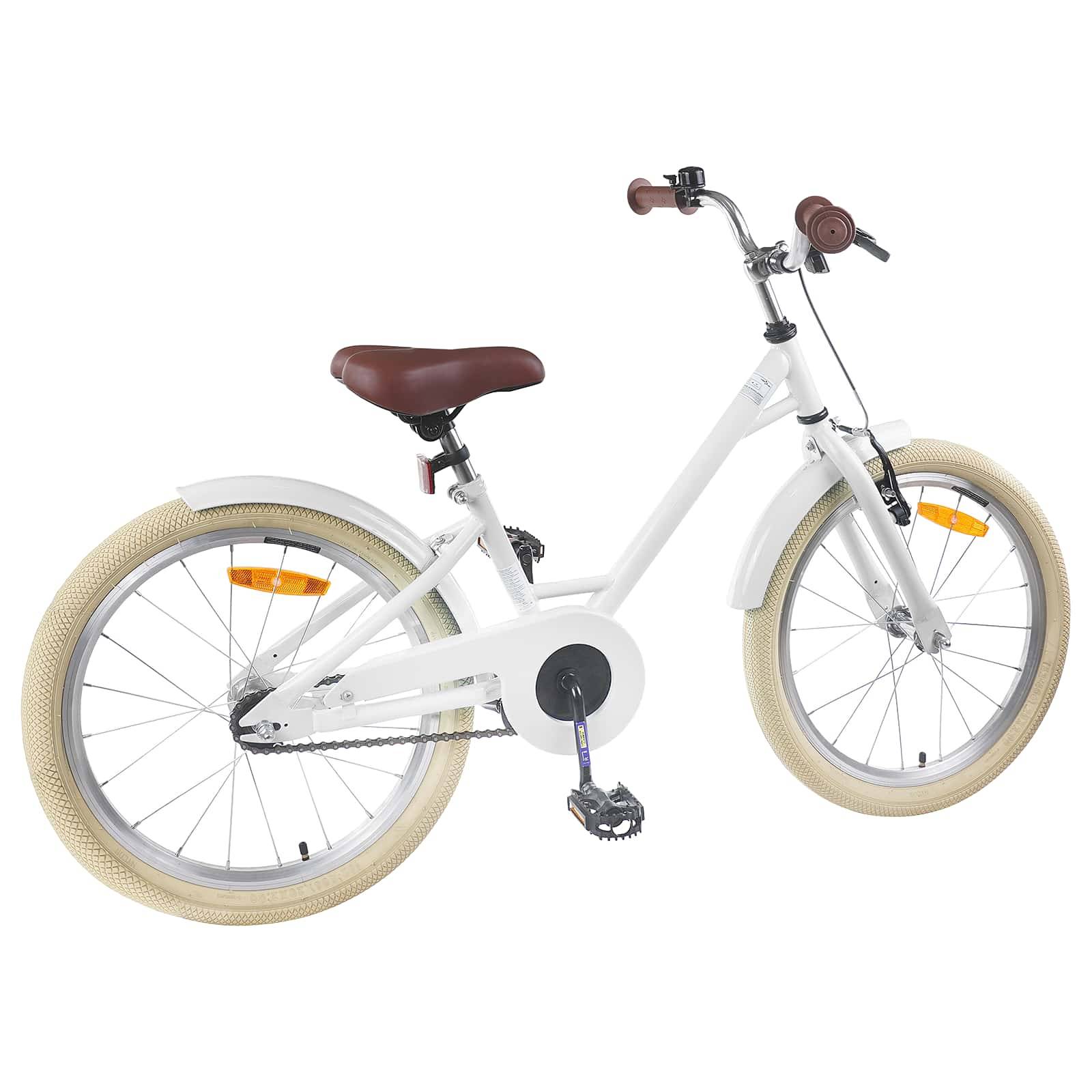 vidaXL Kinderfahrrad 20 Zoll für 6-11 Jahre alt Weiß