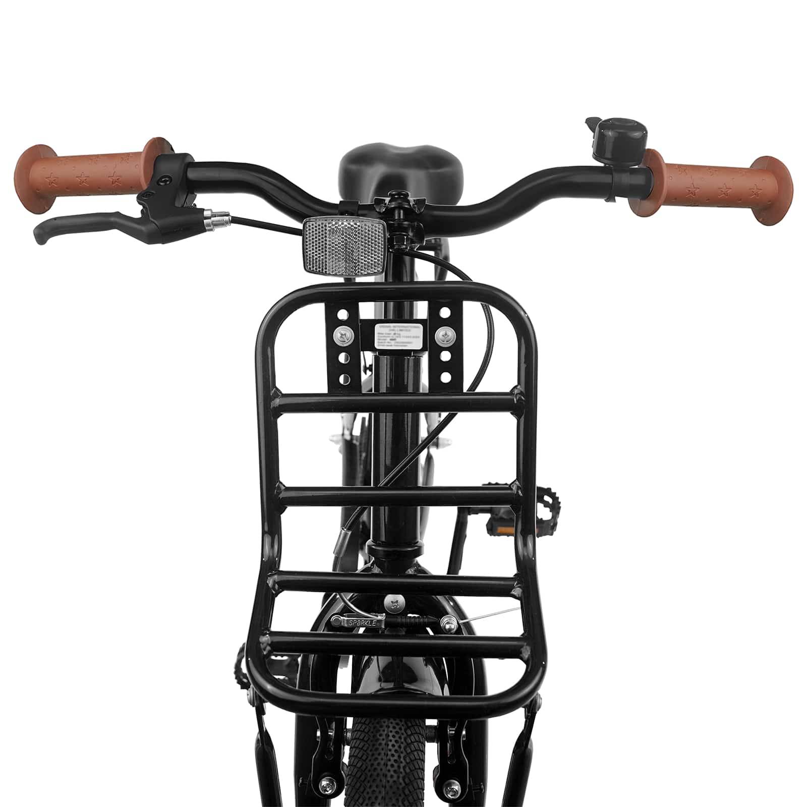 vidaXL Kinderfahrrad 18 Zoll für 5-7 Jahre alt Schwarz